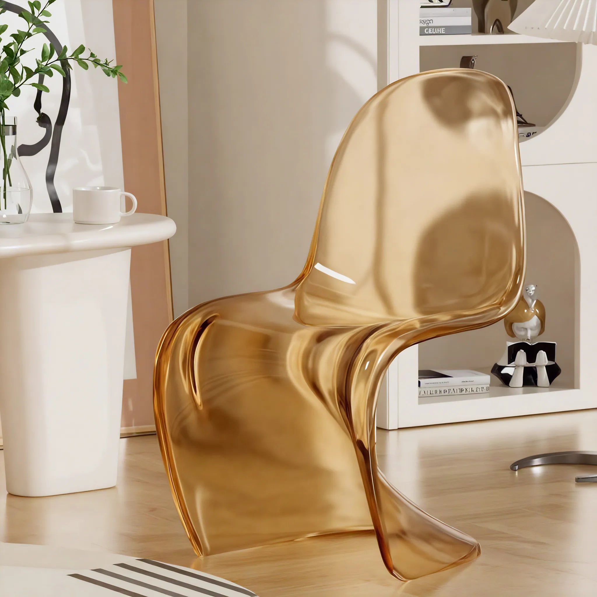 Spectrum Sculpt Chair – Vibrant Design for Dynamic Space Aescraft Brown