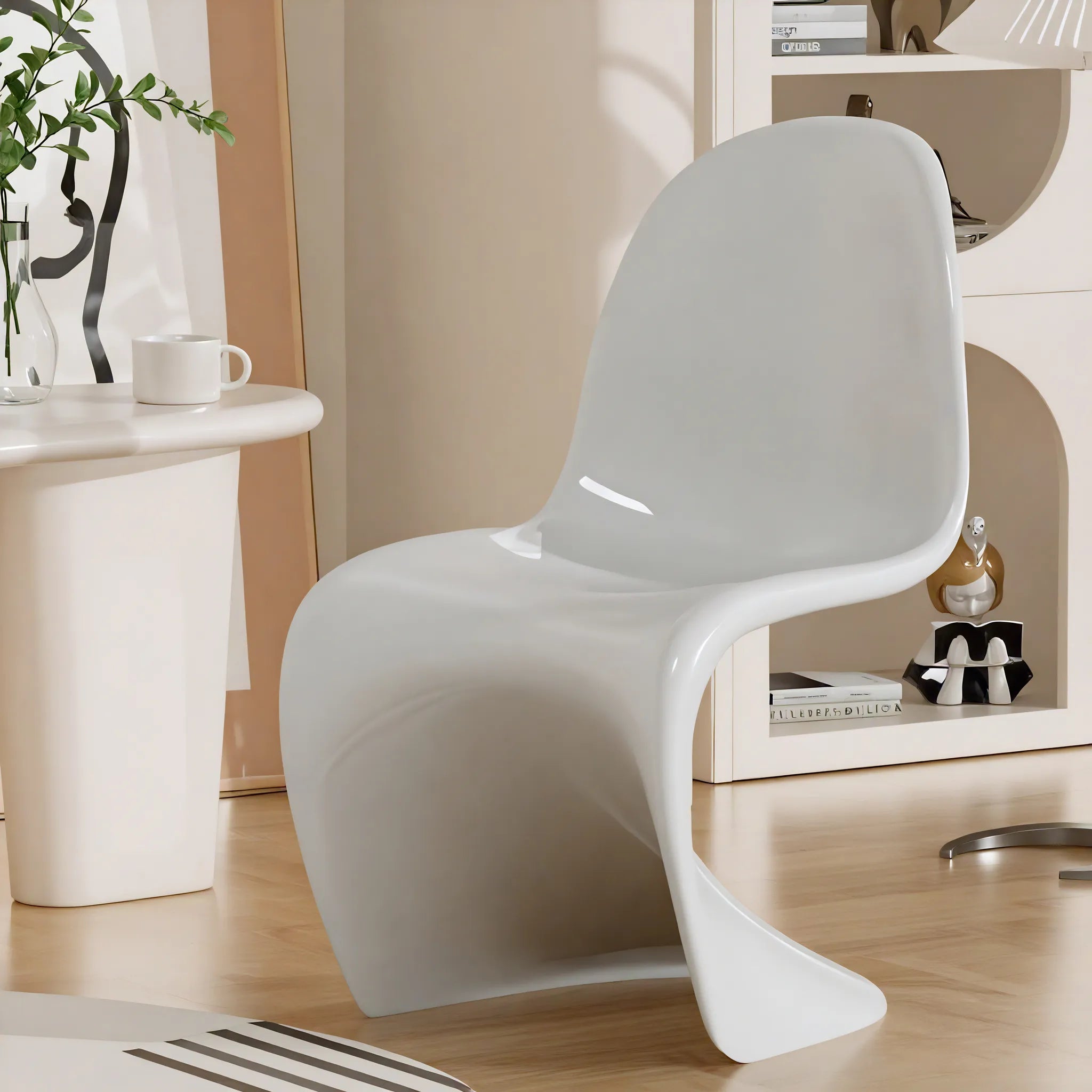 Spectrum Sculpt Chair – Vibrant Design for Dynamic Space Aescraft White
