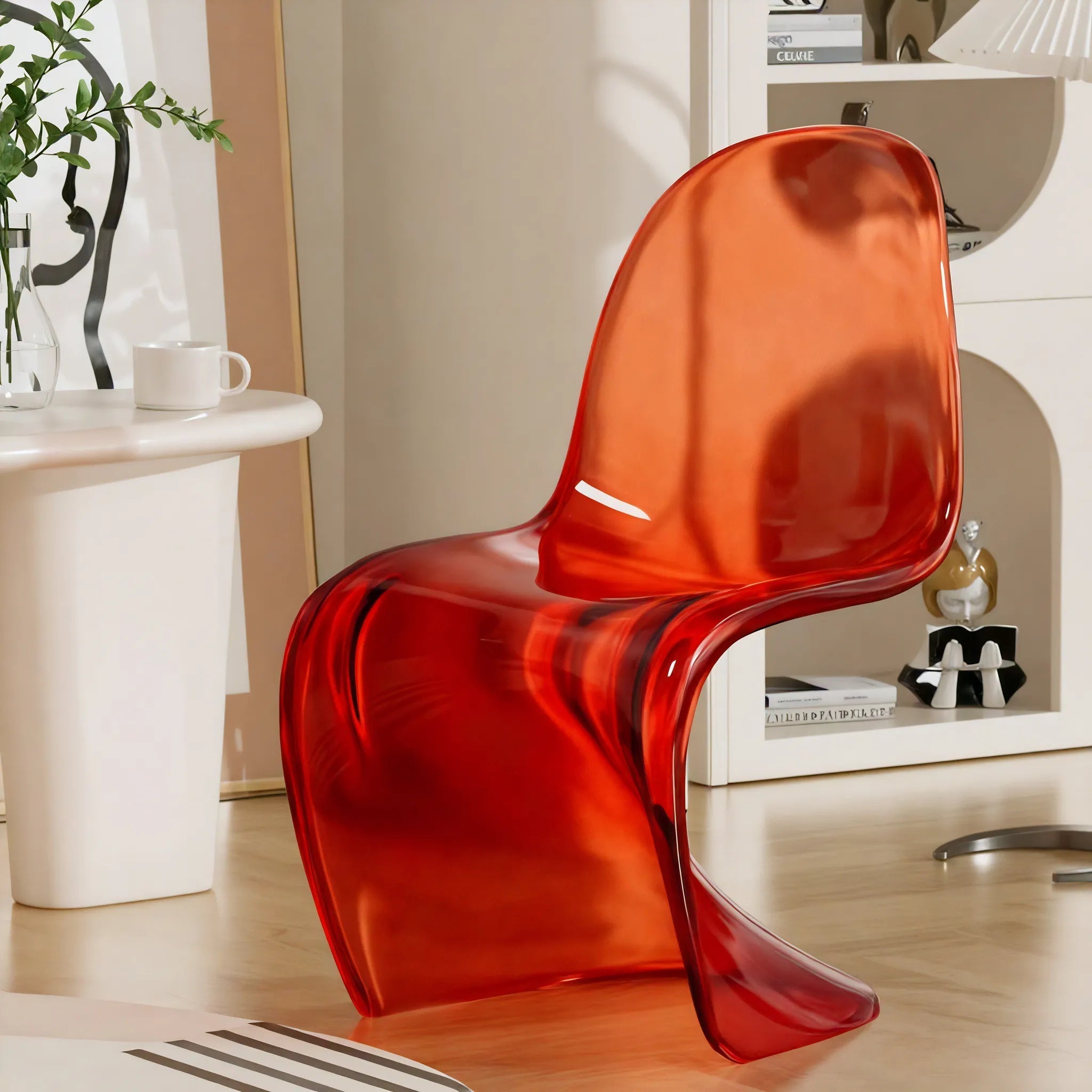 Spectrum Sculpt Chair – Vibrant Design for Dynamic Space Aescraft Red