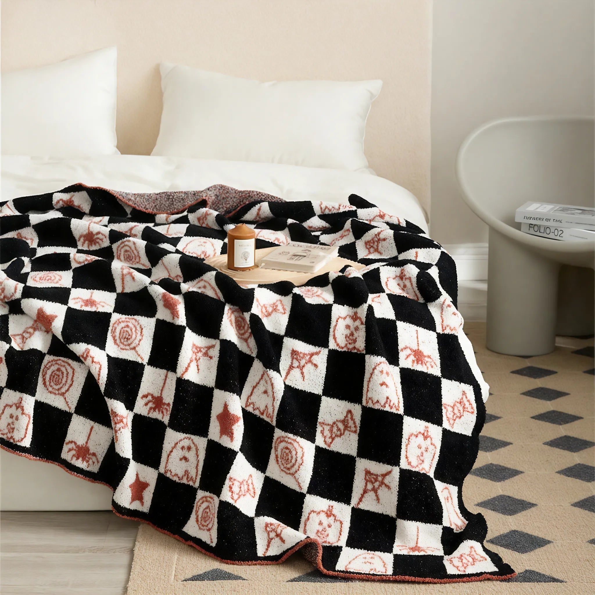 Spooky Snuggle Throw Blanket Aescraft