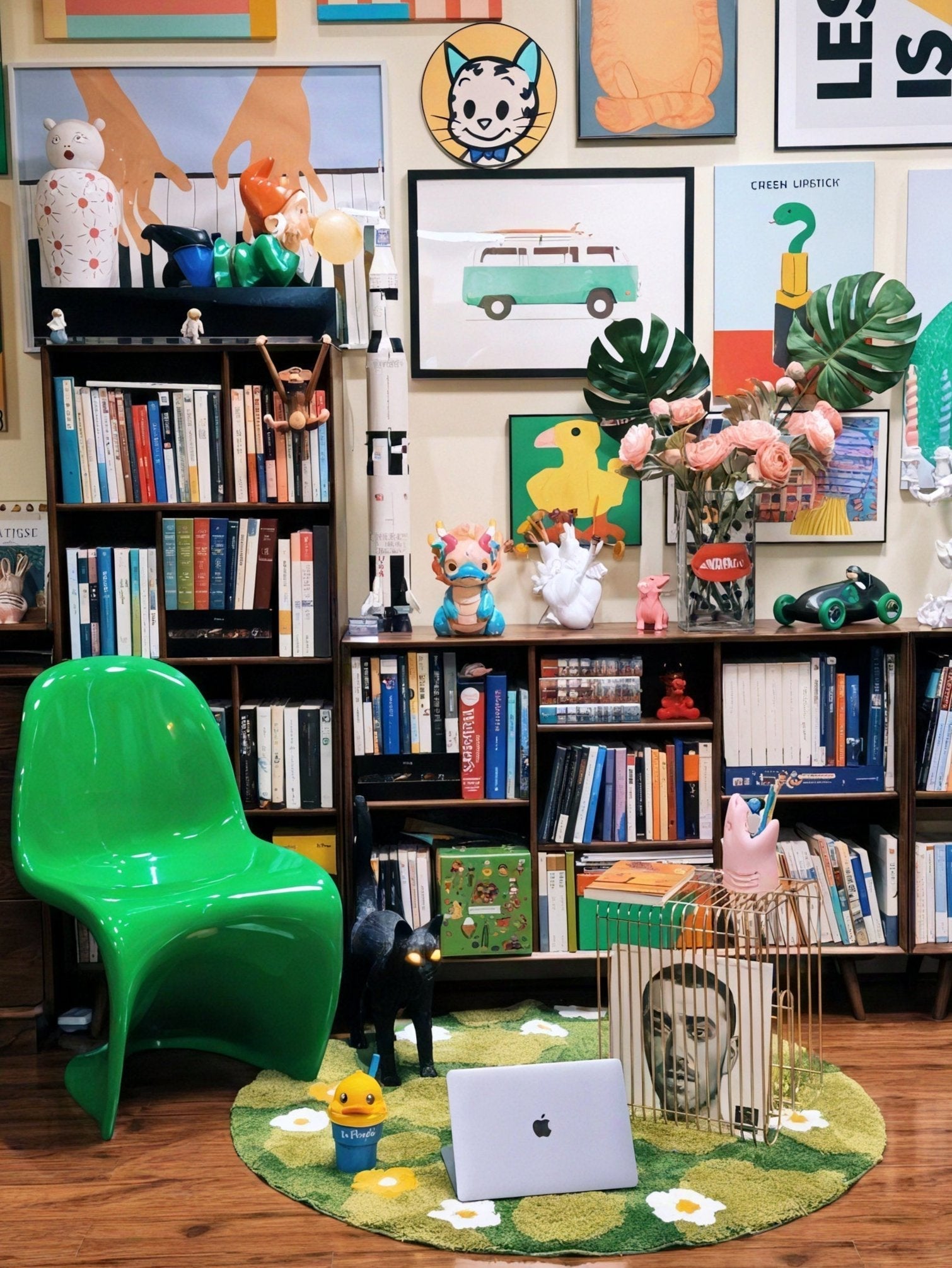 Spring Meadow Circle Rug – Bloom Underfoot Aescraft