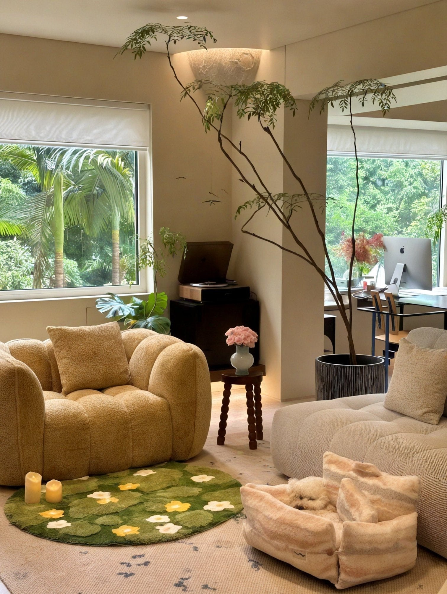 Spring Meadow Circle Rug – Bloom Underfoot Aescraft