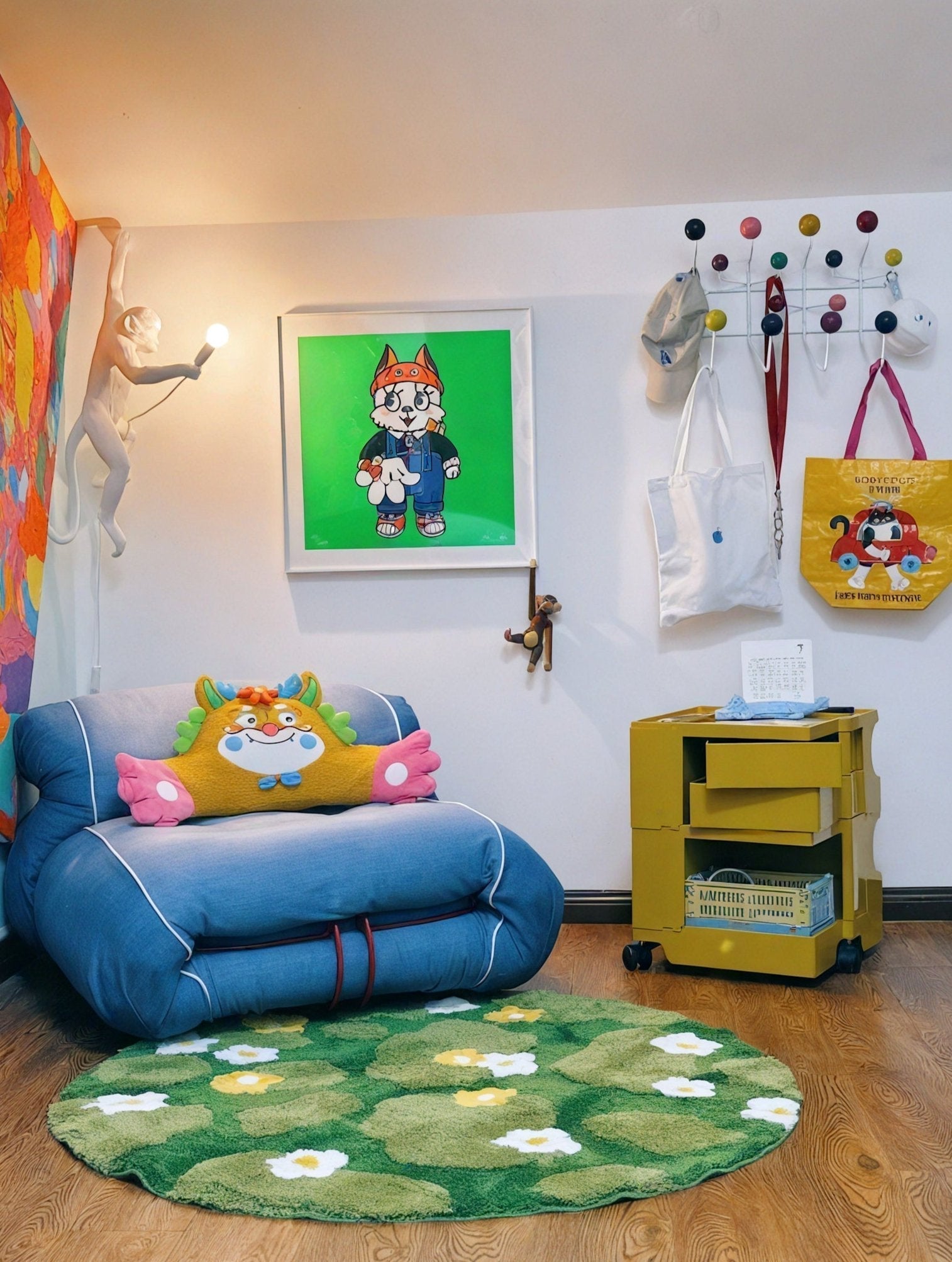 Spring Meadow Circle Rug – Bloom Underfoot Aescraft