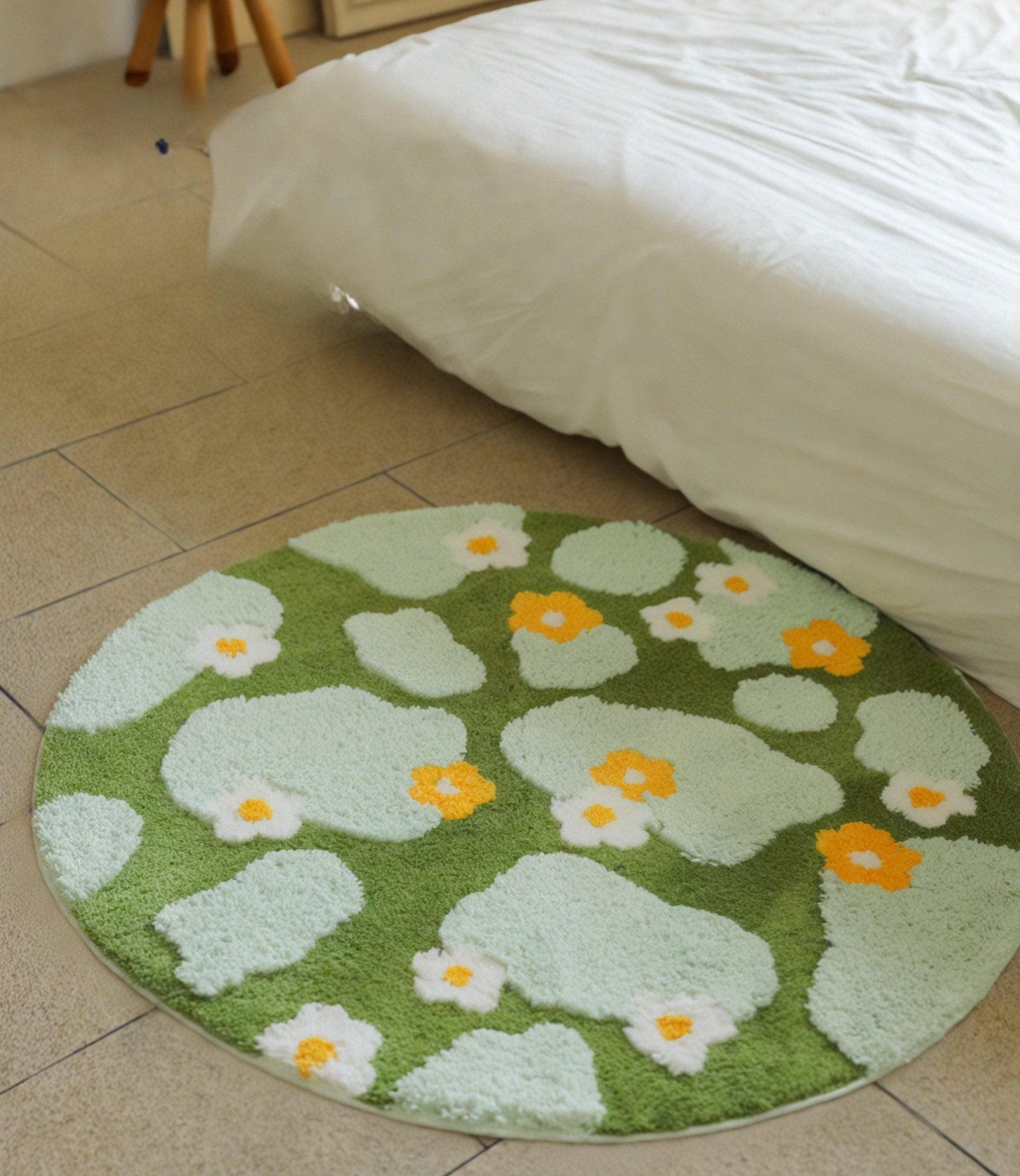 Spring Meadow Circle Rug – Bloom Underfoot Aescraft