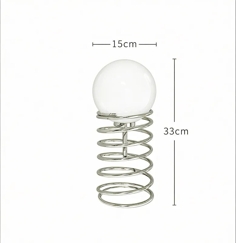 Spring Spiral Table Lamp – Modern Nordic Glow Aescraft