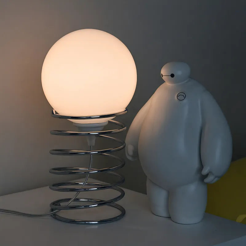 Spring Spiral Table Lamp – Modern Nordic Glow Aescraft