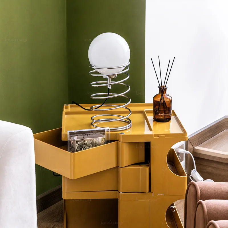 Spring Spiral Table Lamp – Modern Nordic Glow Aescraft