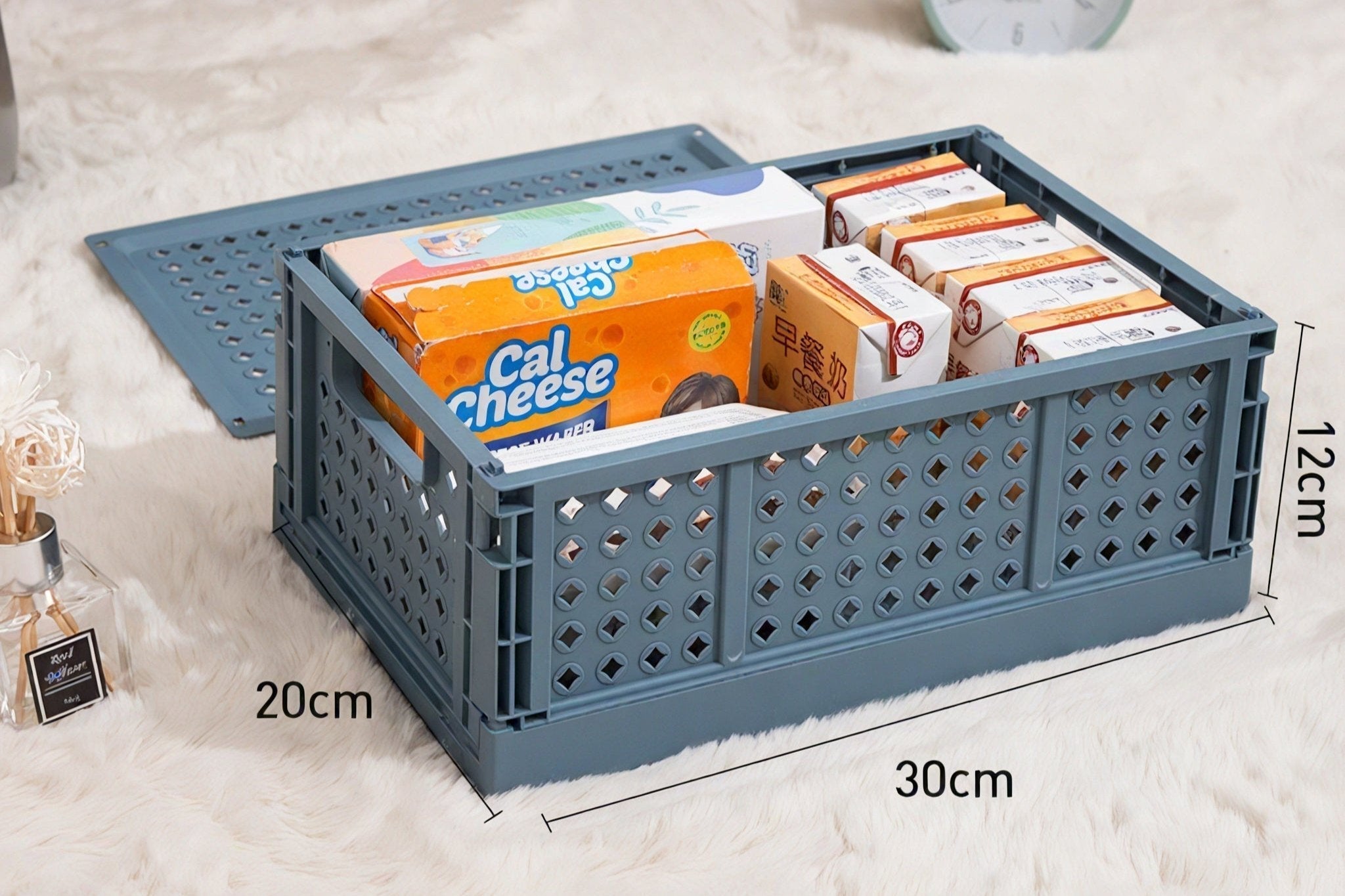 Stack & Stash Modular Storage Crates Aescraft Medium Blue-M