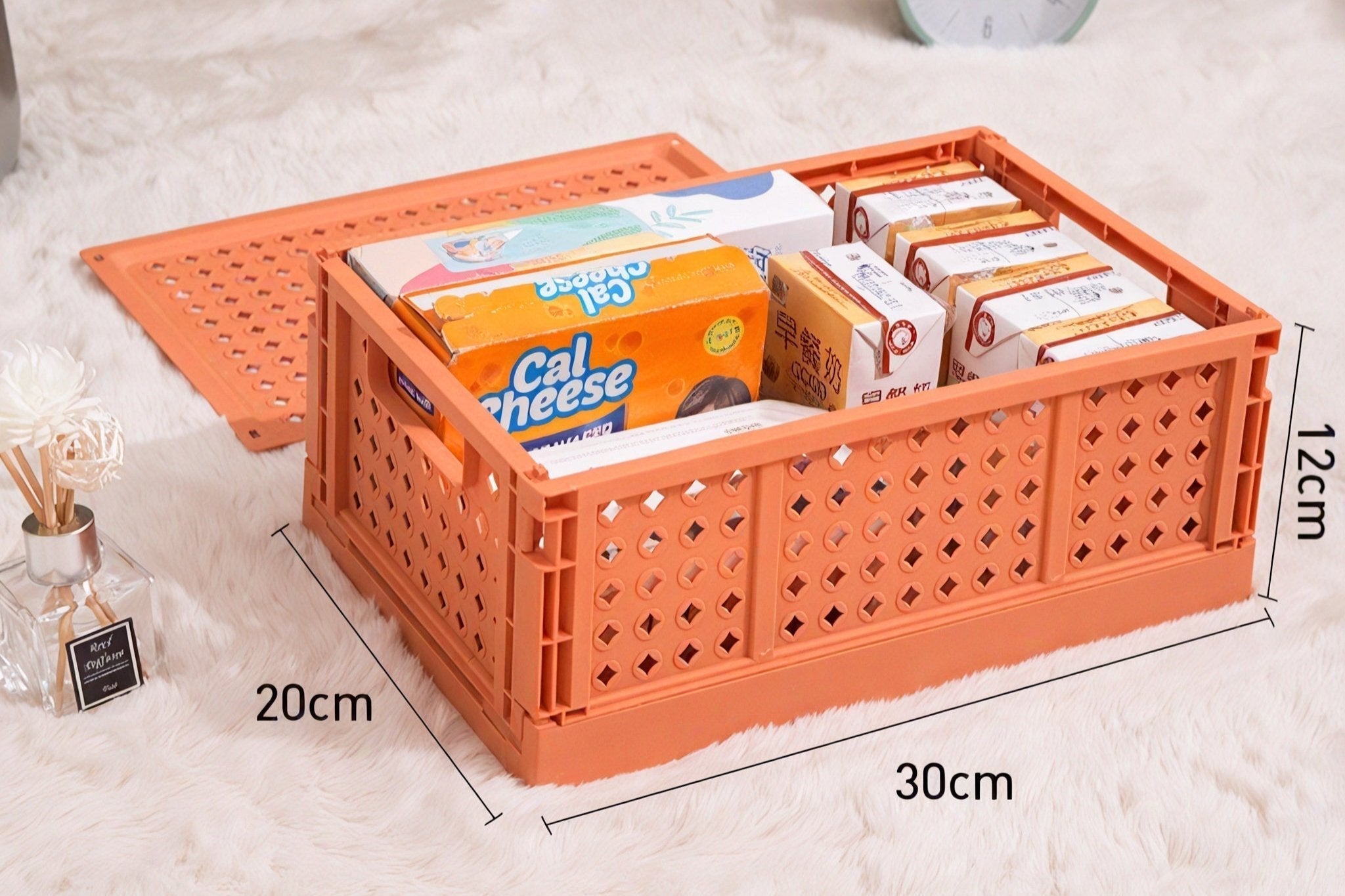 Stack & Stash Modular Storage Crates Aescraft Medium Orange-M