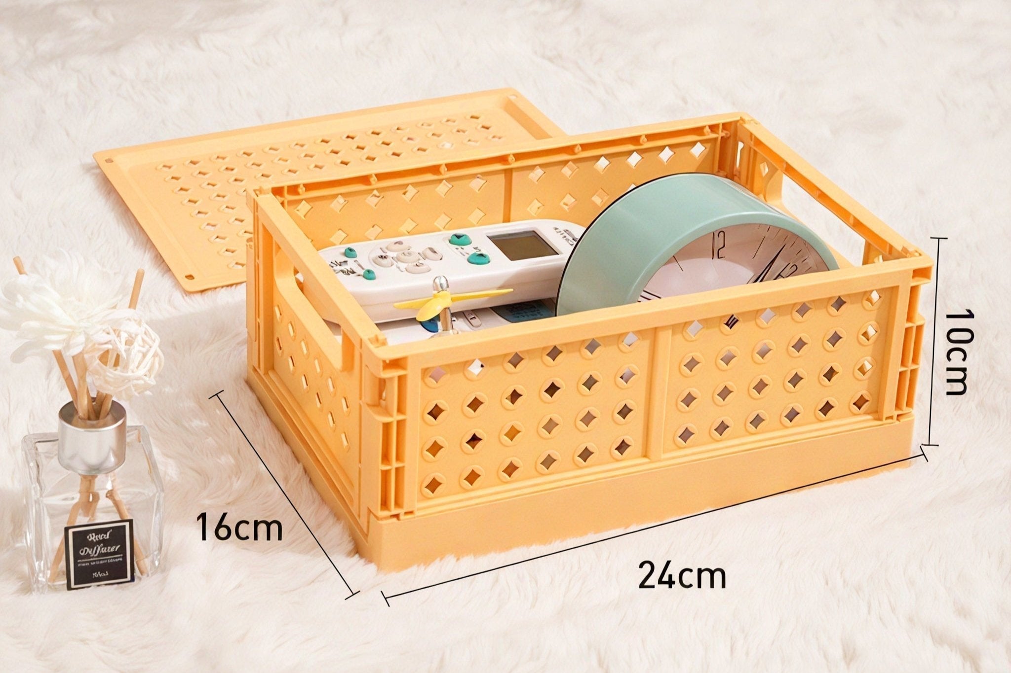 Stack & Stash Modular Storage Crates Aescraft Small Yellow-S