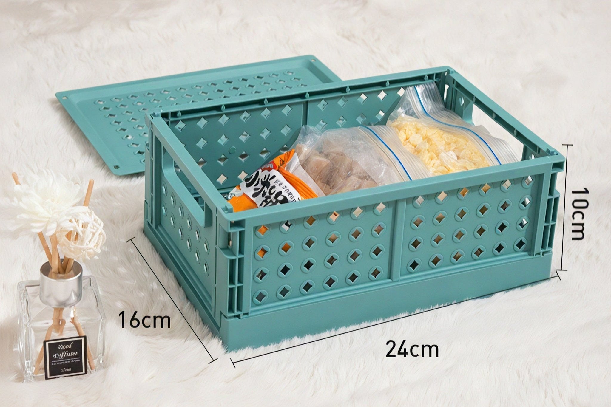 Stack & Stash Modular Storage Crates Aescraft Small Green-S