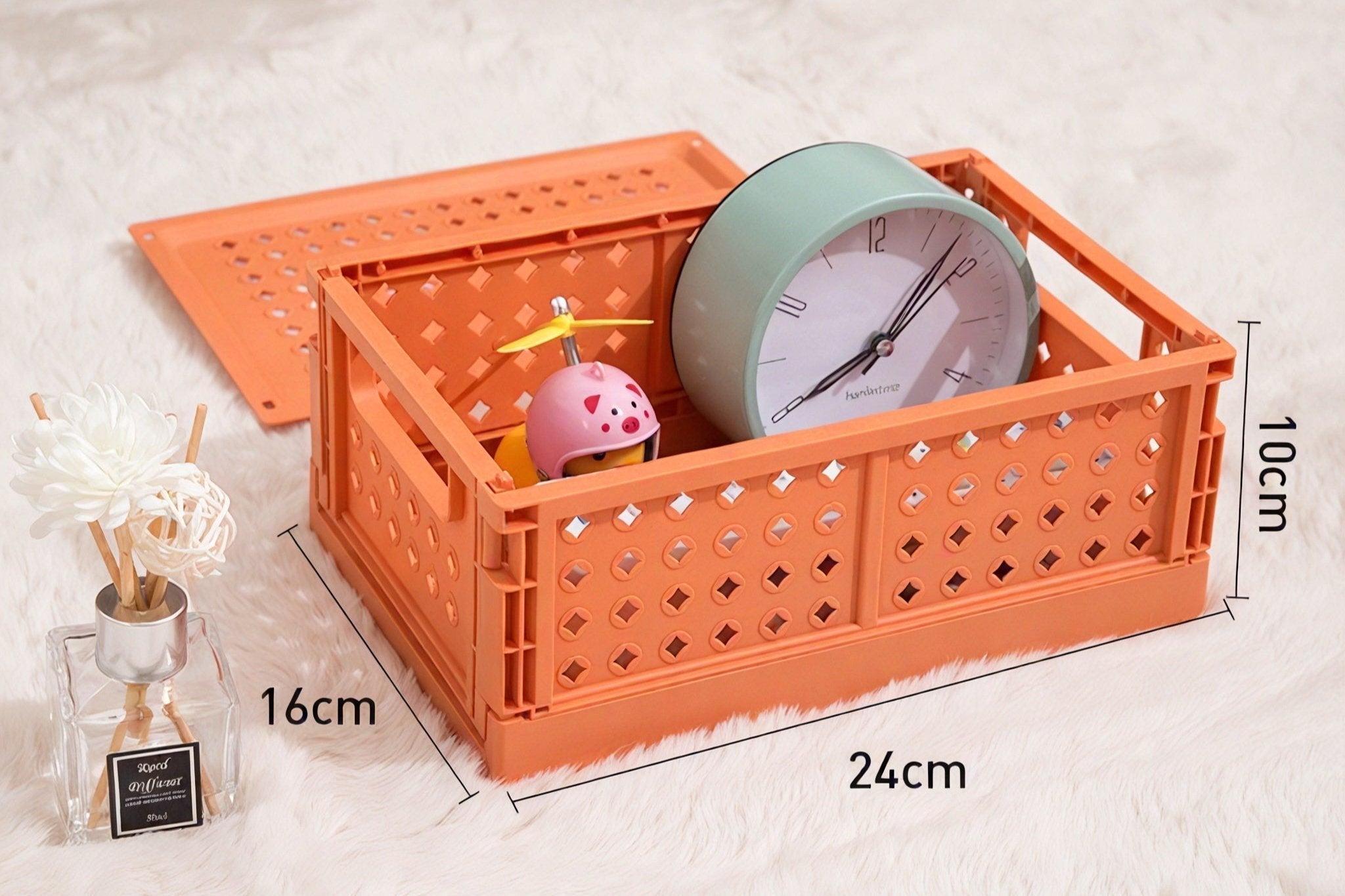 Stack & Stash Modular Storage Crates Aescraft Small Orange-S