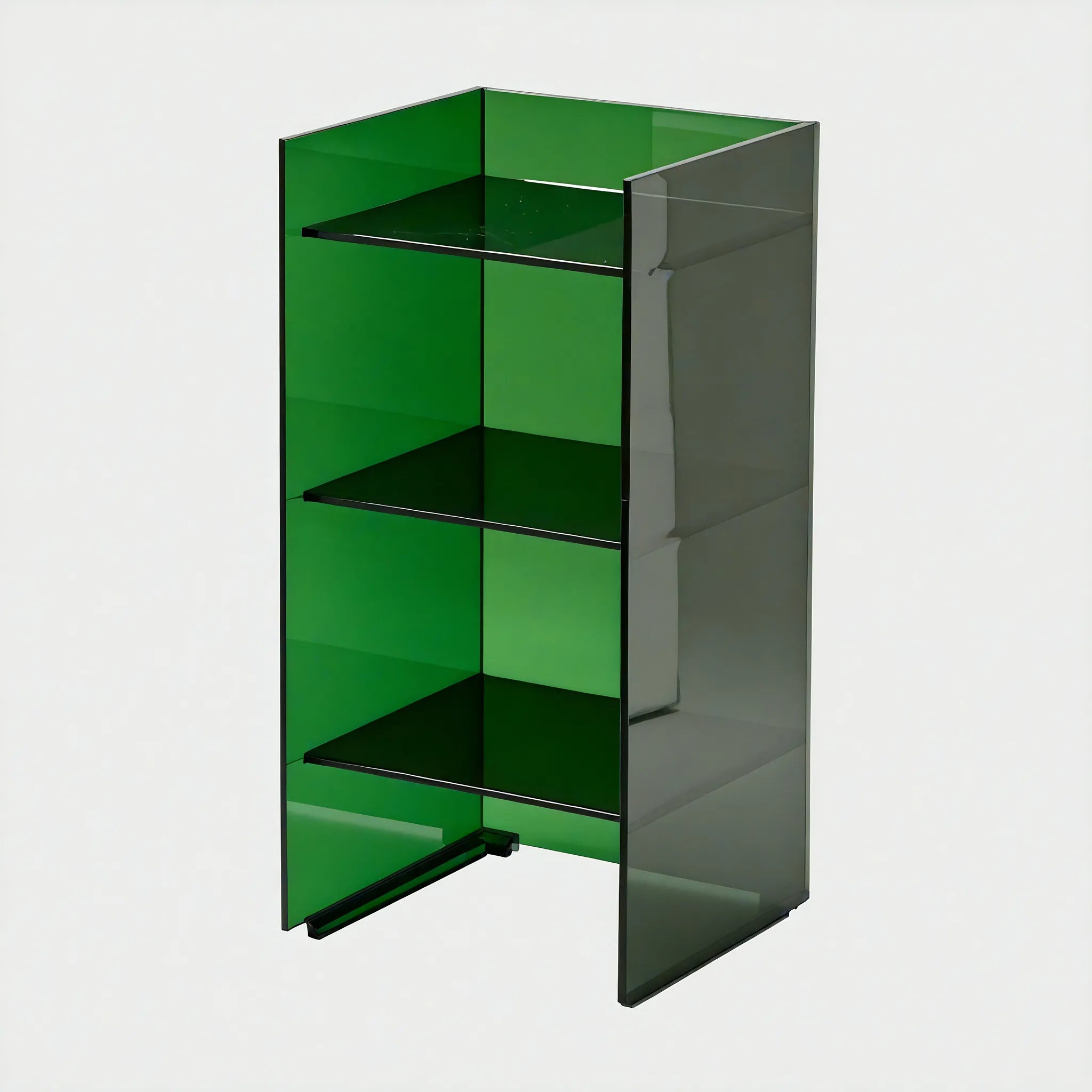 Subtle Spaces: Modern Acrylic Storage Shelf Aescraft Green - Small