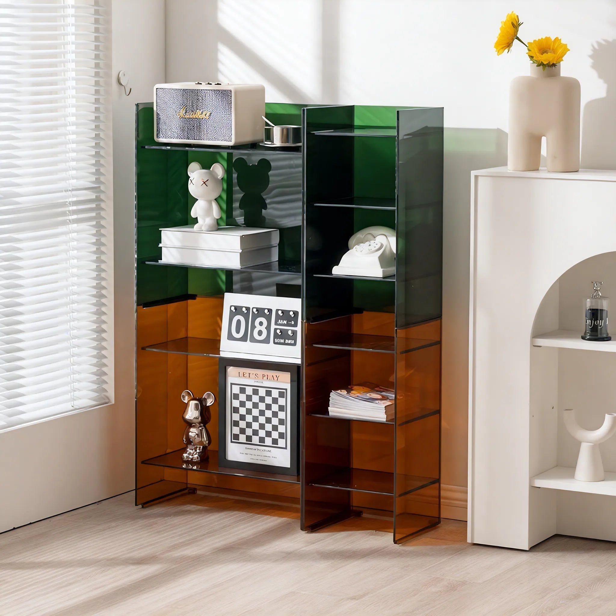 Subtle Spaces: Modern Acrylic Storage Shelf Aescraft