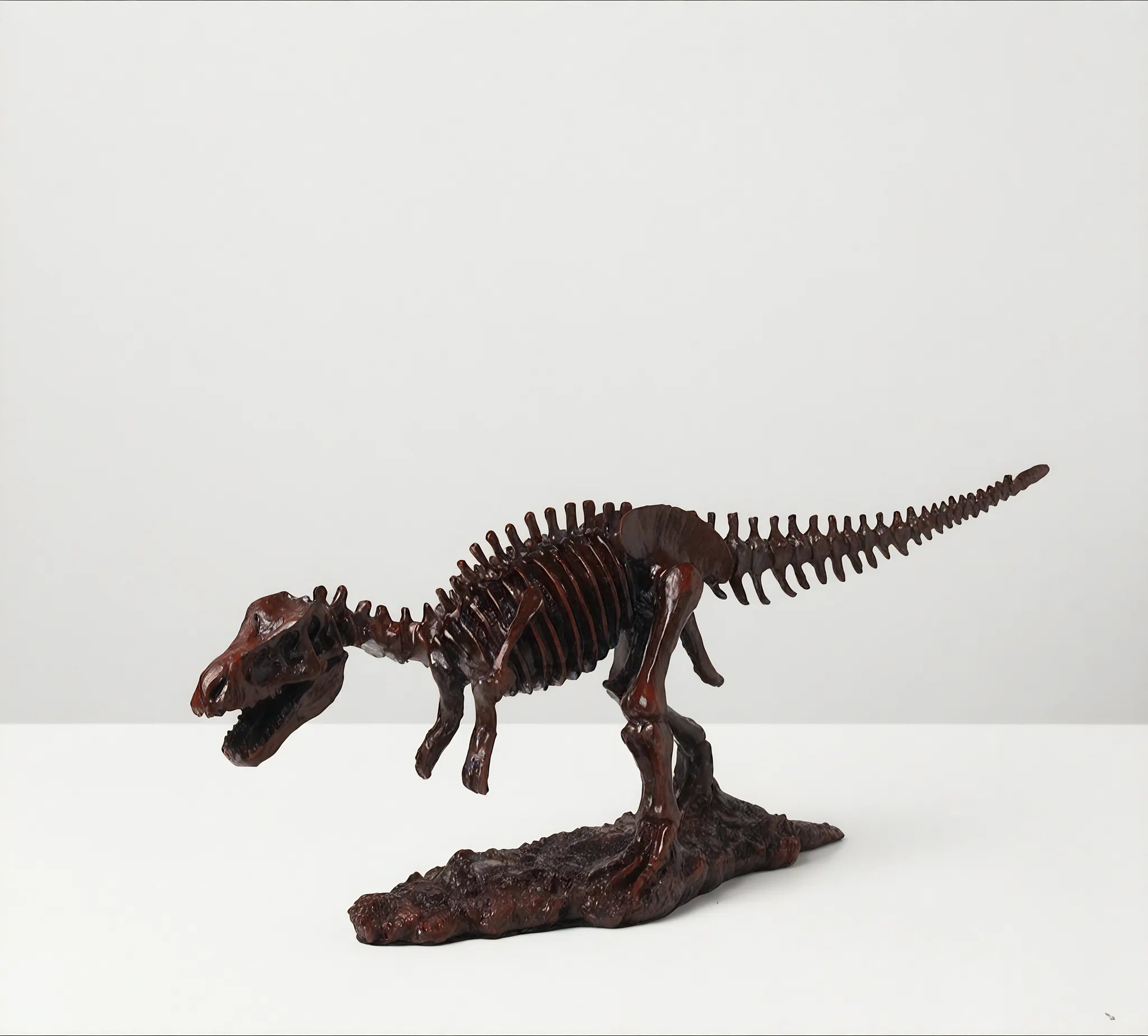 T-Rex Skeleton customized Aescraft Brown Red