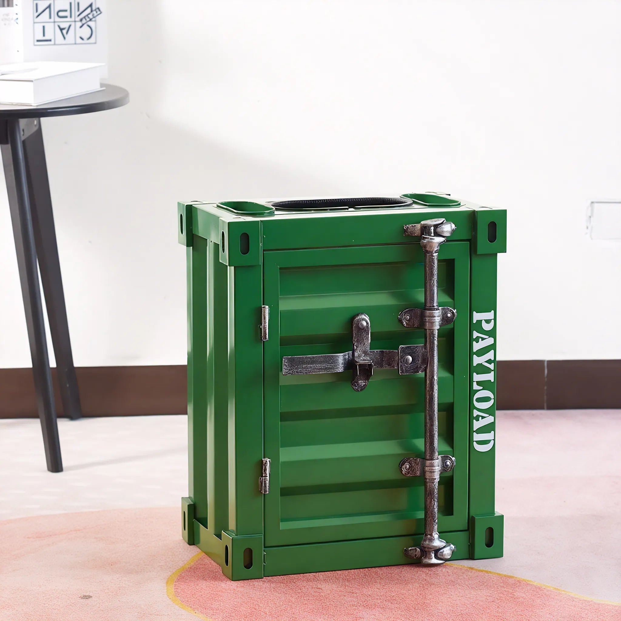 The Depot Waste Bin – Industrial Edge Aescraft Green