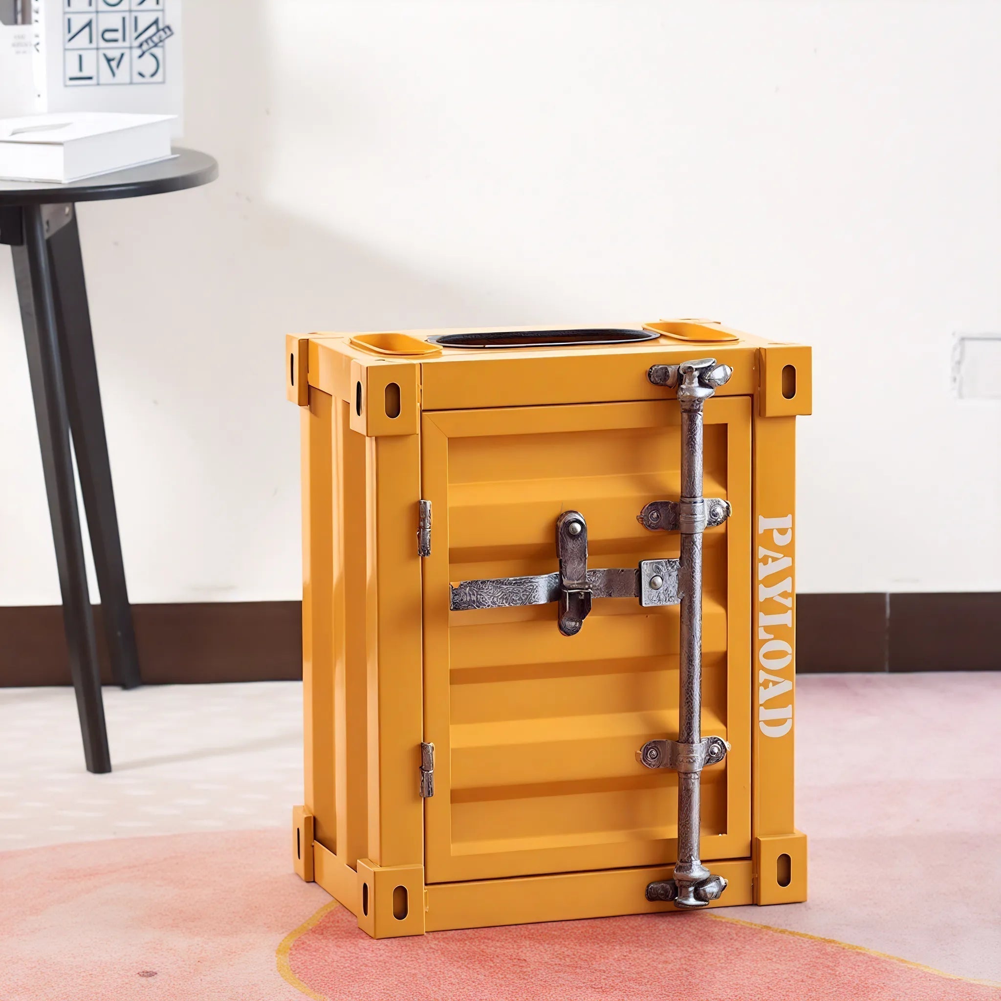 The Depot Waste Bin – Industrial Edge Aescraft Yellow