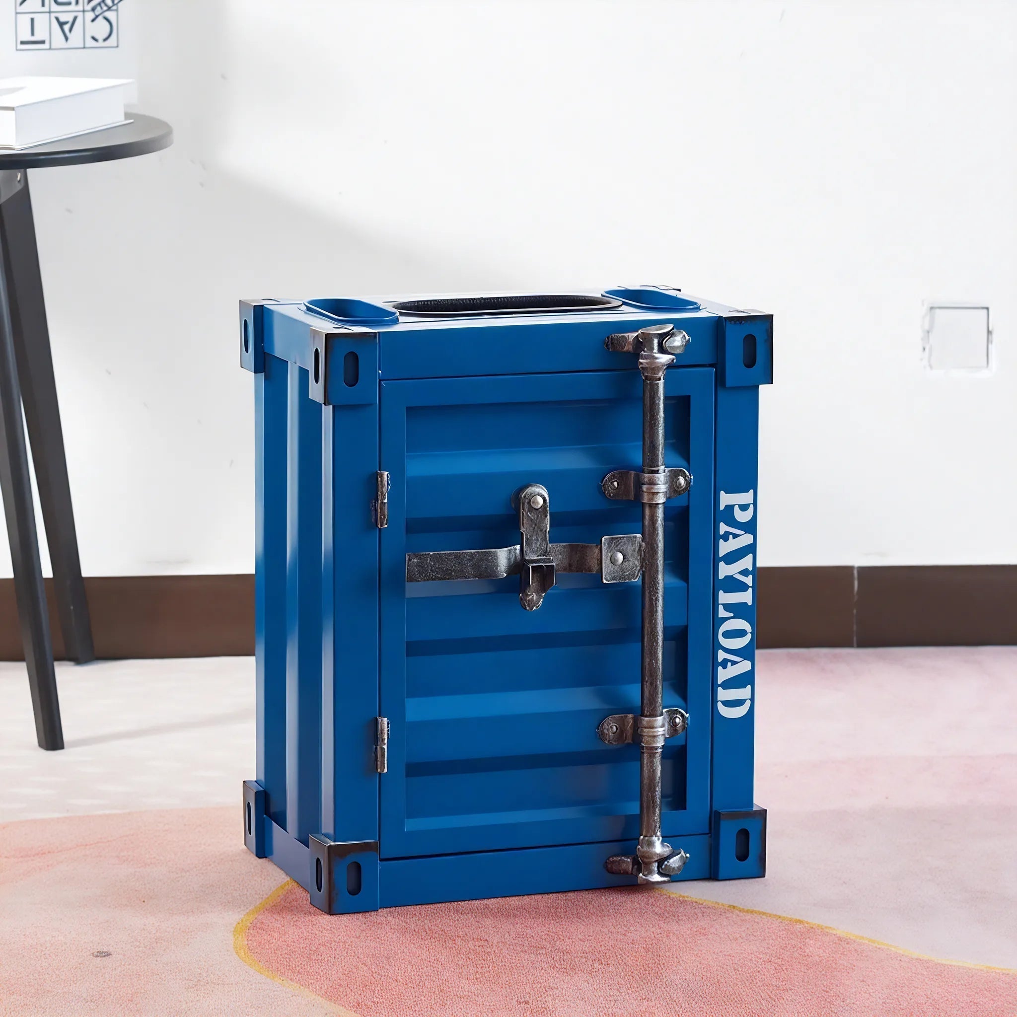 The Depot Waste Bin – Industrial Edge Aescraft Blue