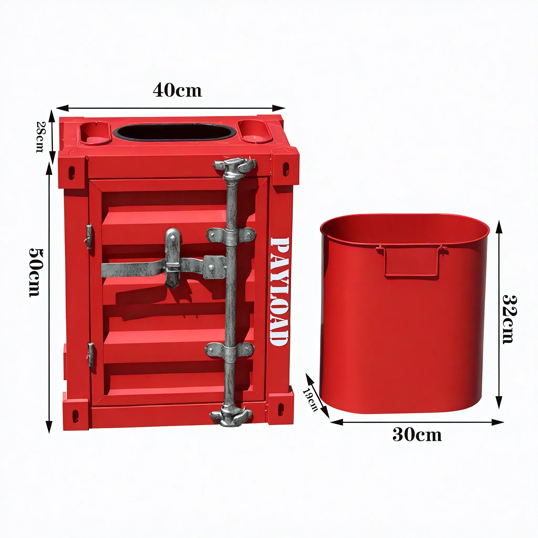 The Depot Waste Bin – Industrial Edge Aescraft