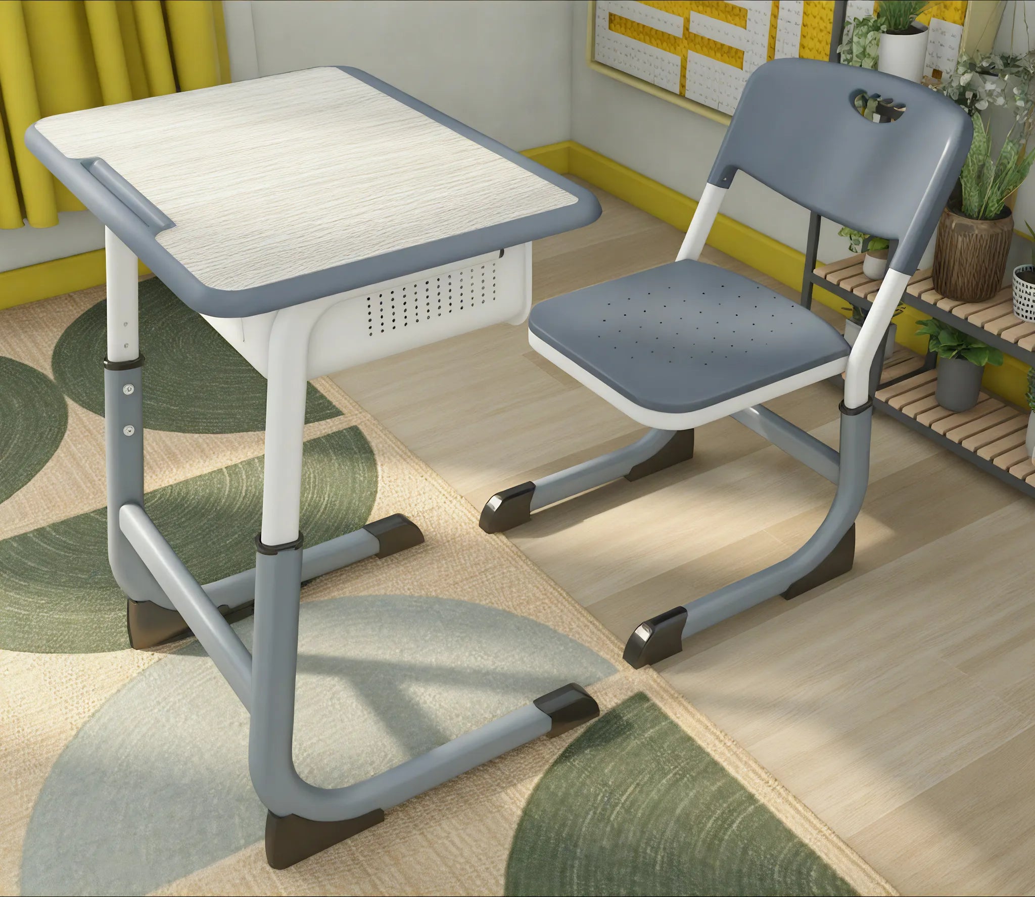 The Elegant Scholar – Sleek Desk & Chair Set Aescraft
