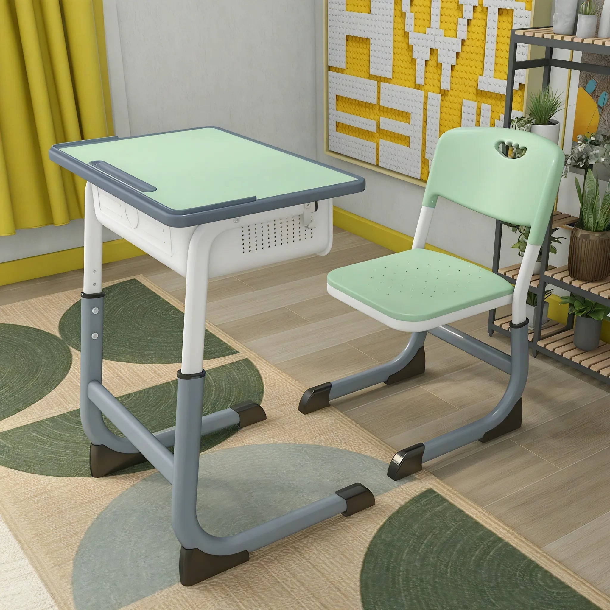 The Elegant Scholar – Sleek Desk & Chair Set Aescraft