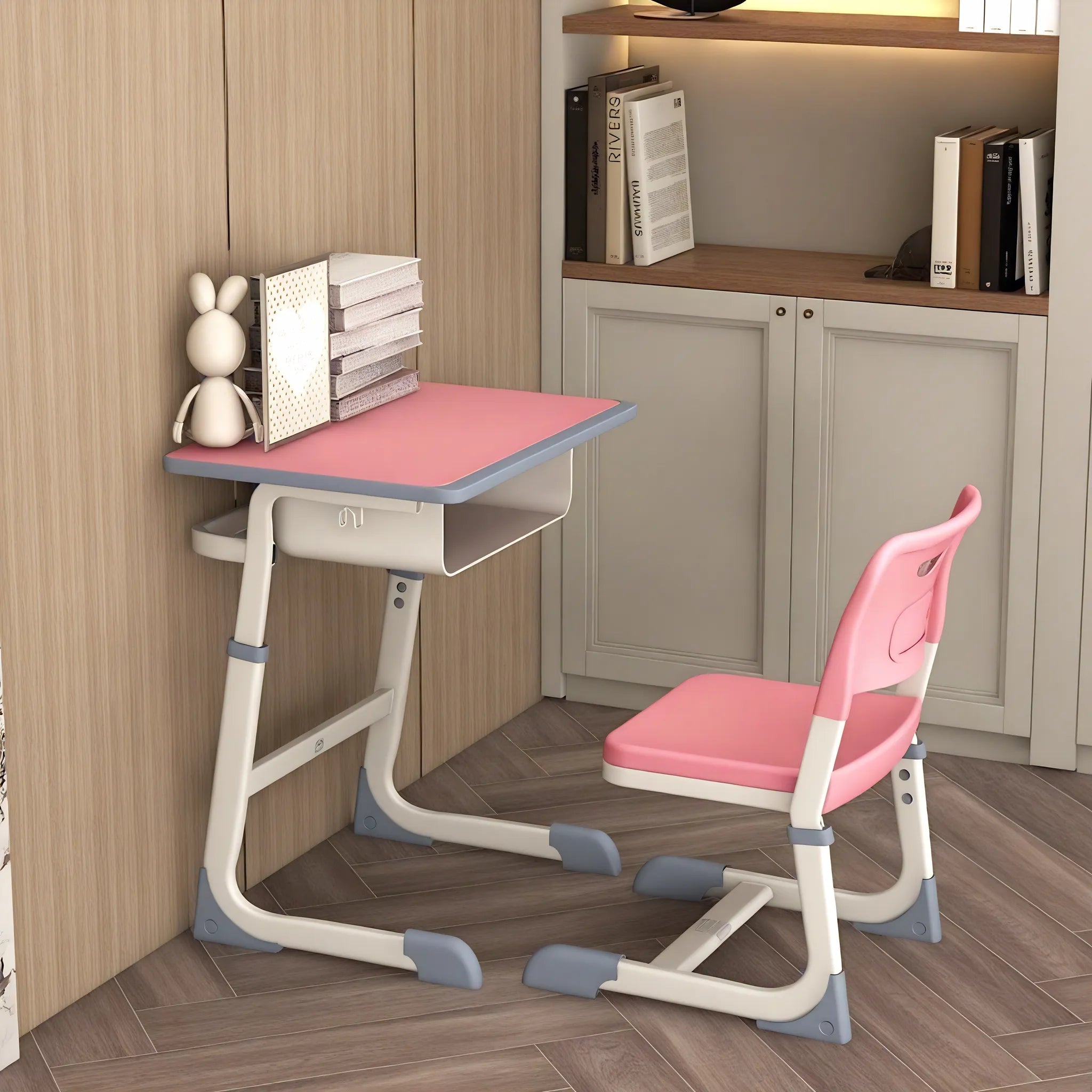 The Elegant Scholar – Sleek Desk & Chair Set Aescraft