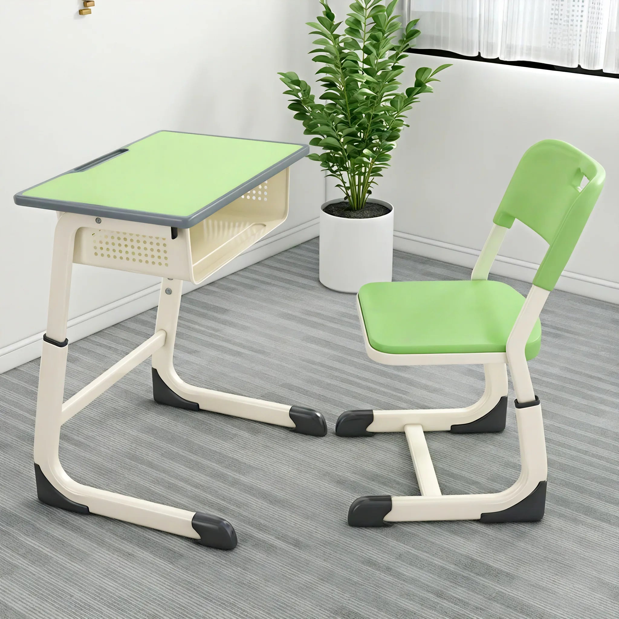 The Elegant Scholar – Sleek Desk & Chair Set Aescraft
