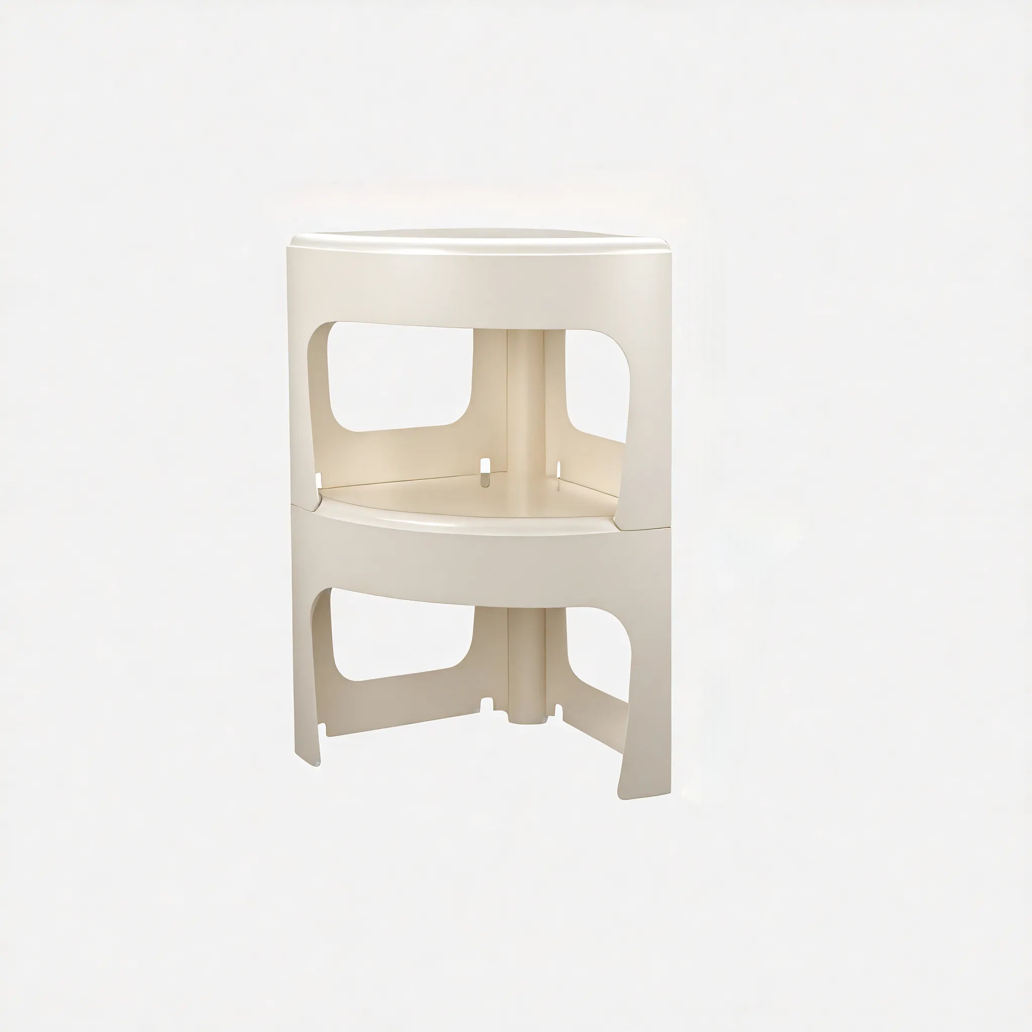 The Modular Marvel: Stackable Coffee Table  Aescraft White 2 Piece