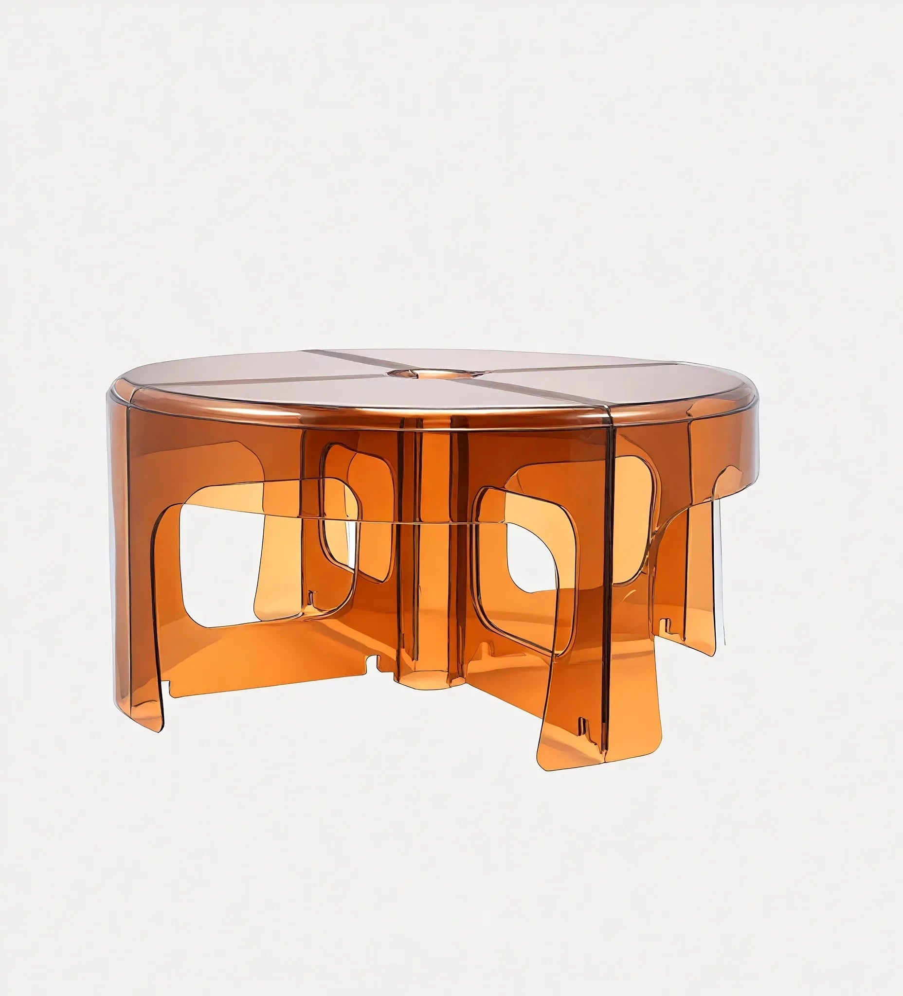 The Modular Marvel: Stackable Coffee Table  Aescraft Brown 4 Piece