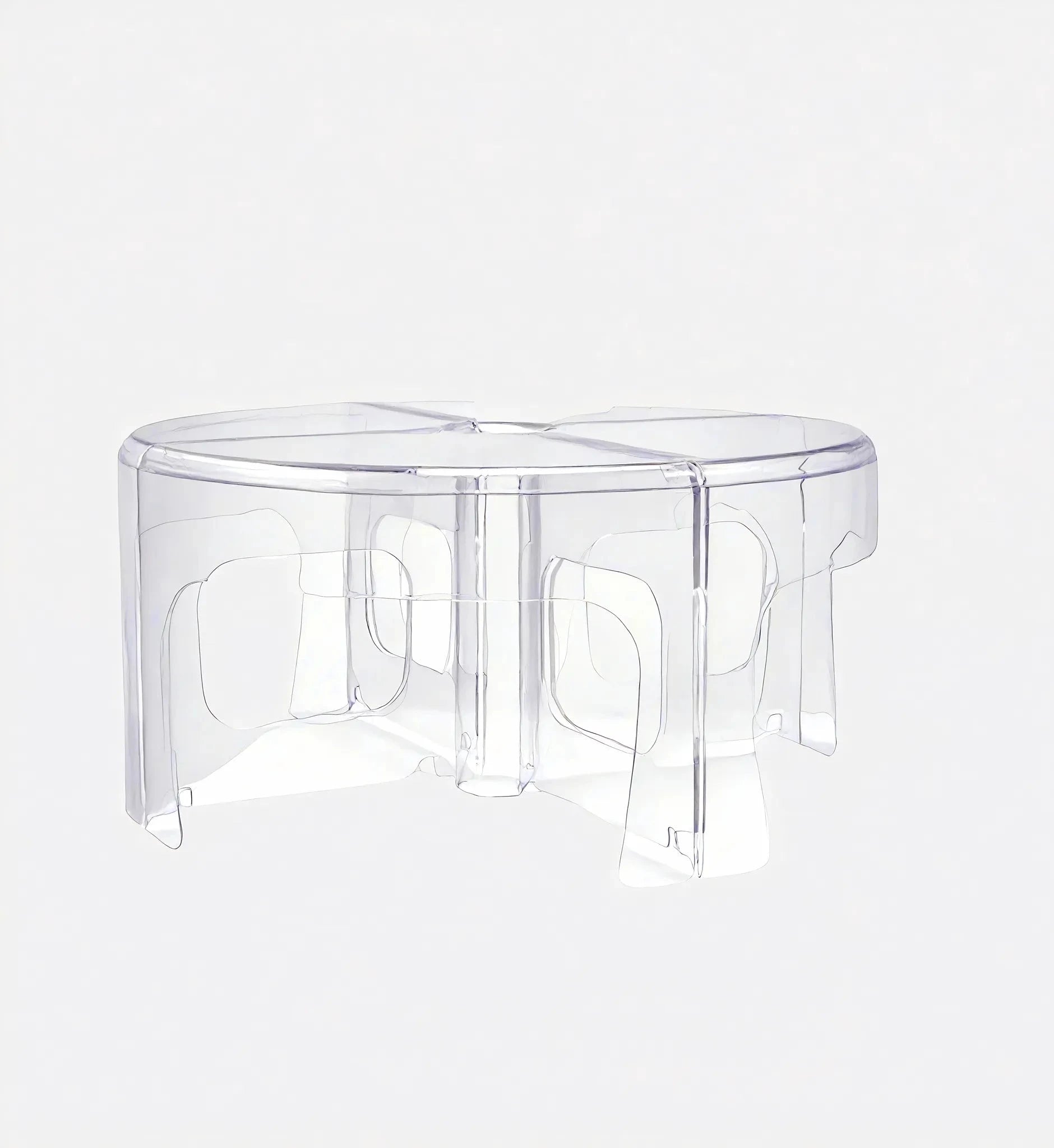 The Modular Marvel: Stackable Coffee Table  Aescraft Clear 4 Piece