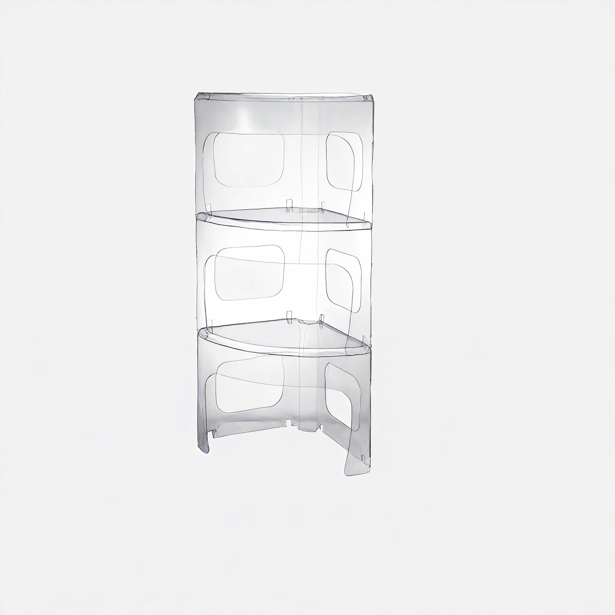 The Modular Marvel: Stackable Coffee Table  Aescraft Clear 3 Piece