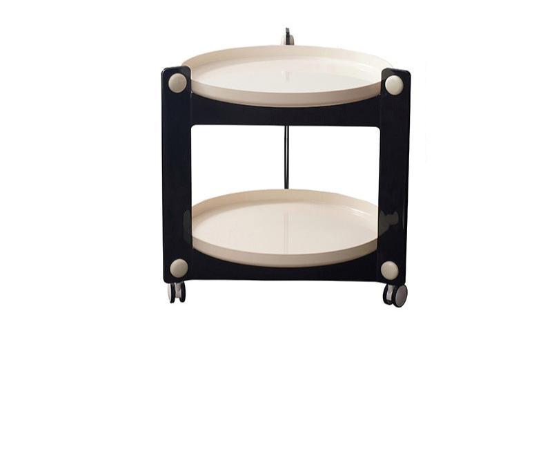 The Pop 'n' Roll Sidekick Table Aescraft White Tray + Black Bracket