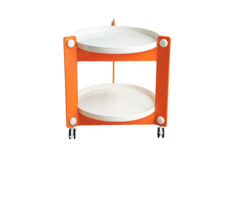 The Pop 'n' Roll Sidekick Table Aescraft White Tray + Orange Bracket