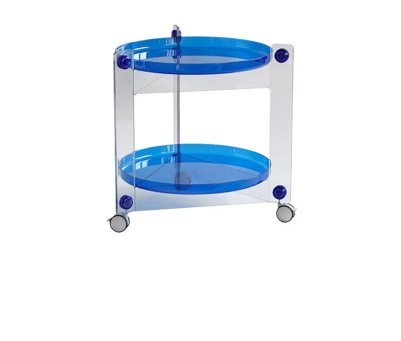The Pop 'n' Roll Sidekick Table Aescraft Clear Blue Tray + Clear Bracket
