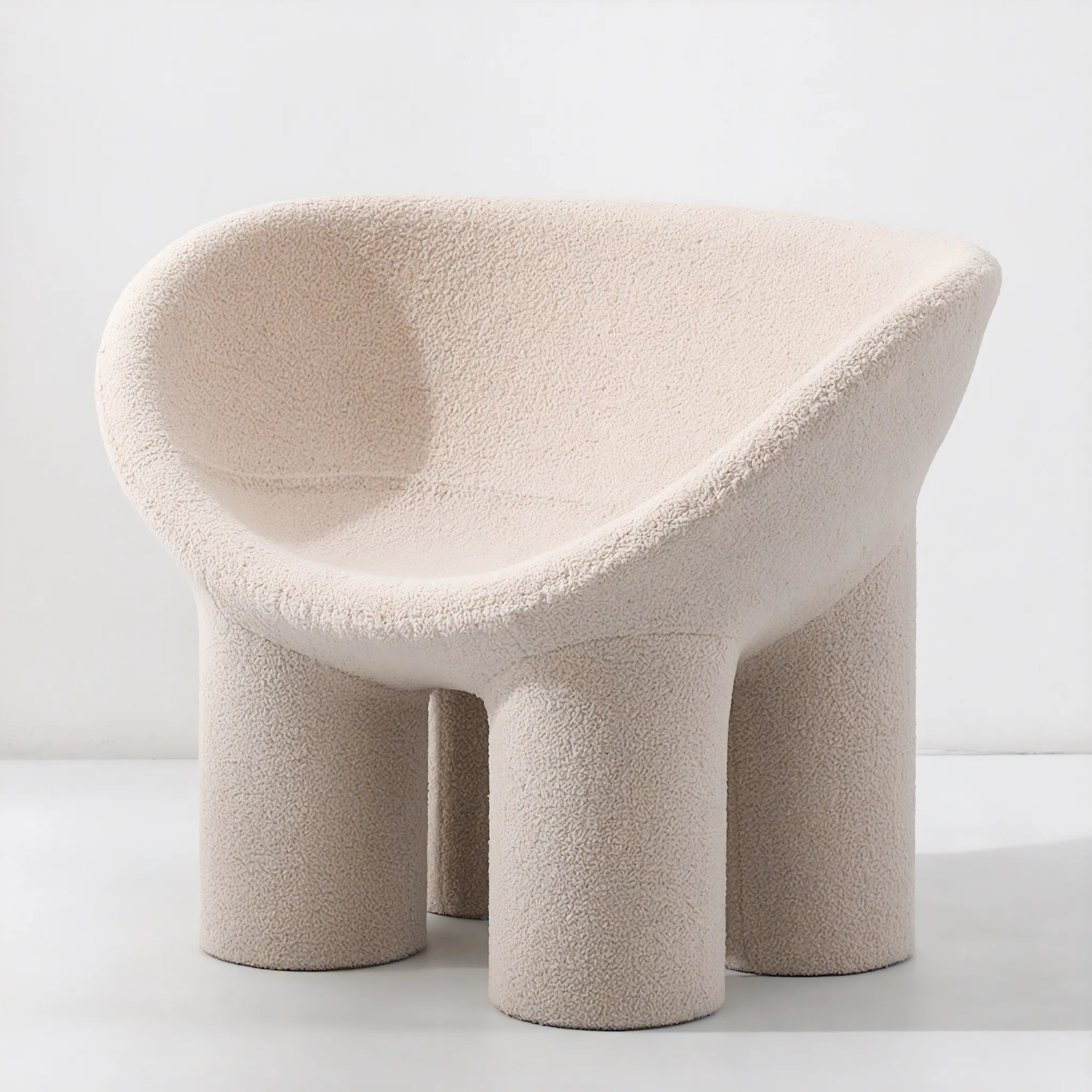 The Roly Poly Arm Chair Aescraft OffWhite-Wool