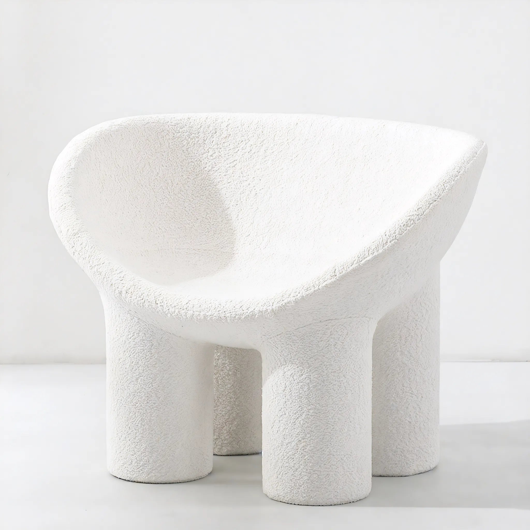 The Roly Poly Arm Chair Aescraft White-Wool