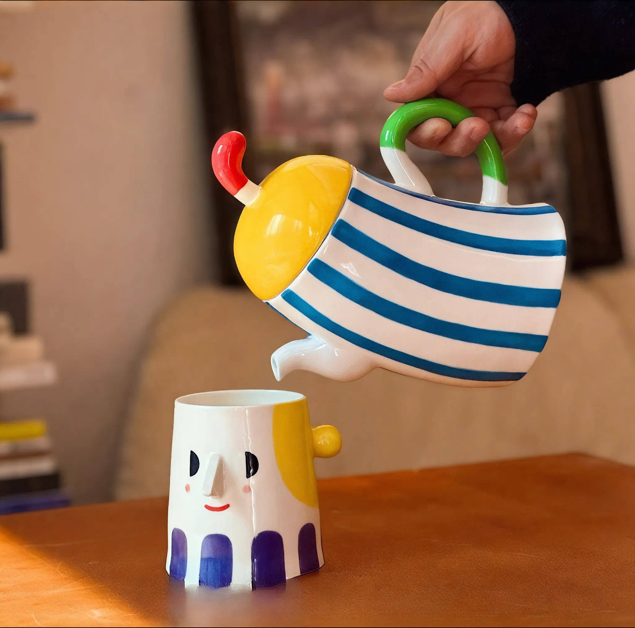 The Whimsical Brewkeeper – A Playful Ceramic Jug Aescraft