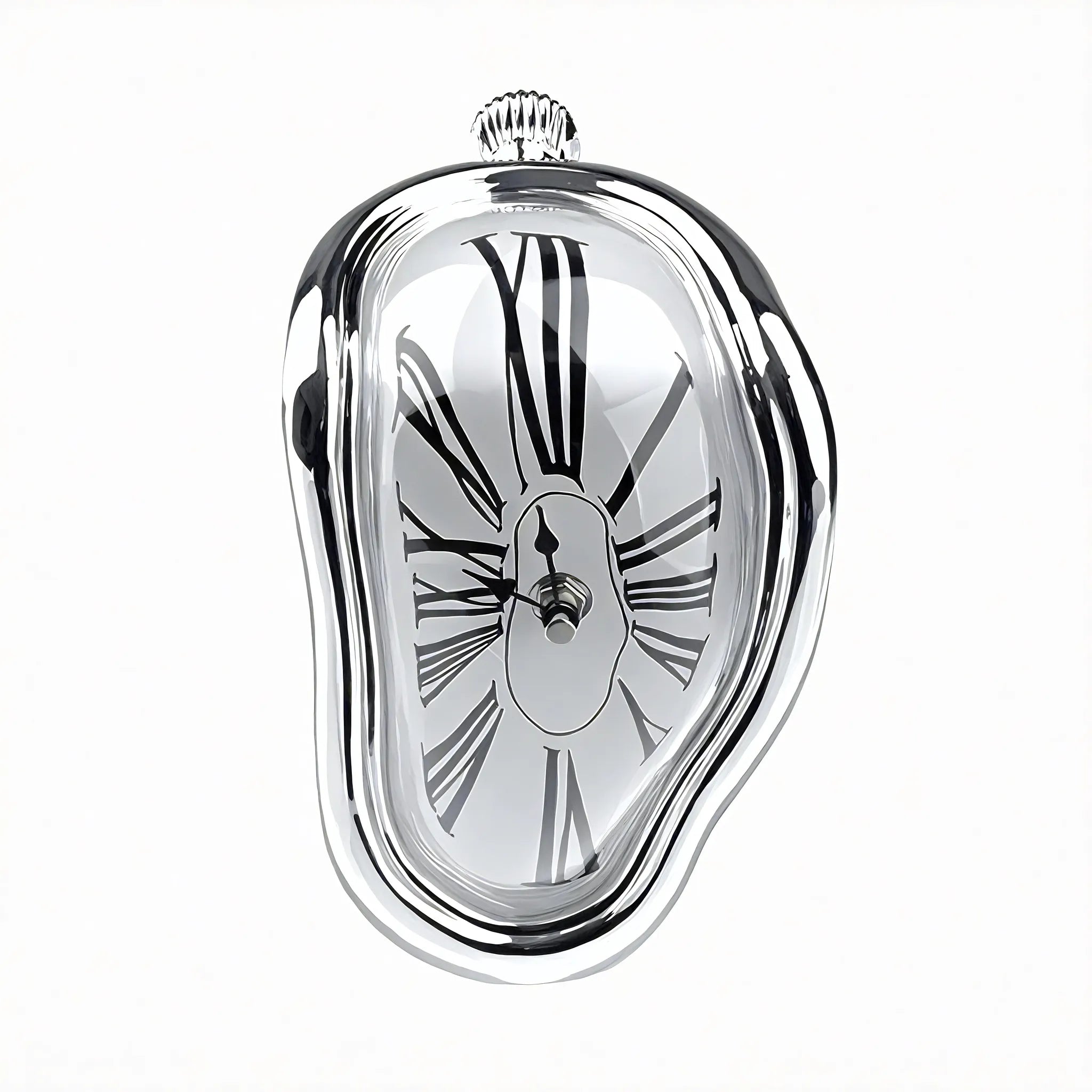 Timeless Drip Clock Aescraft Silver
