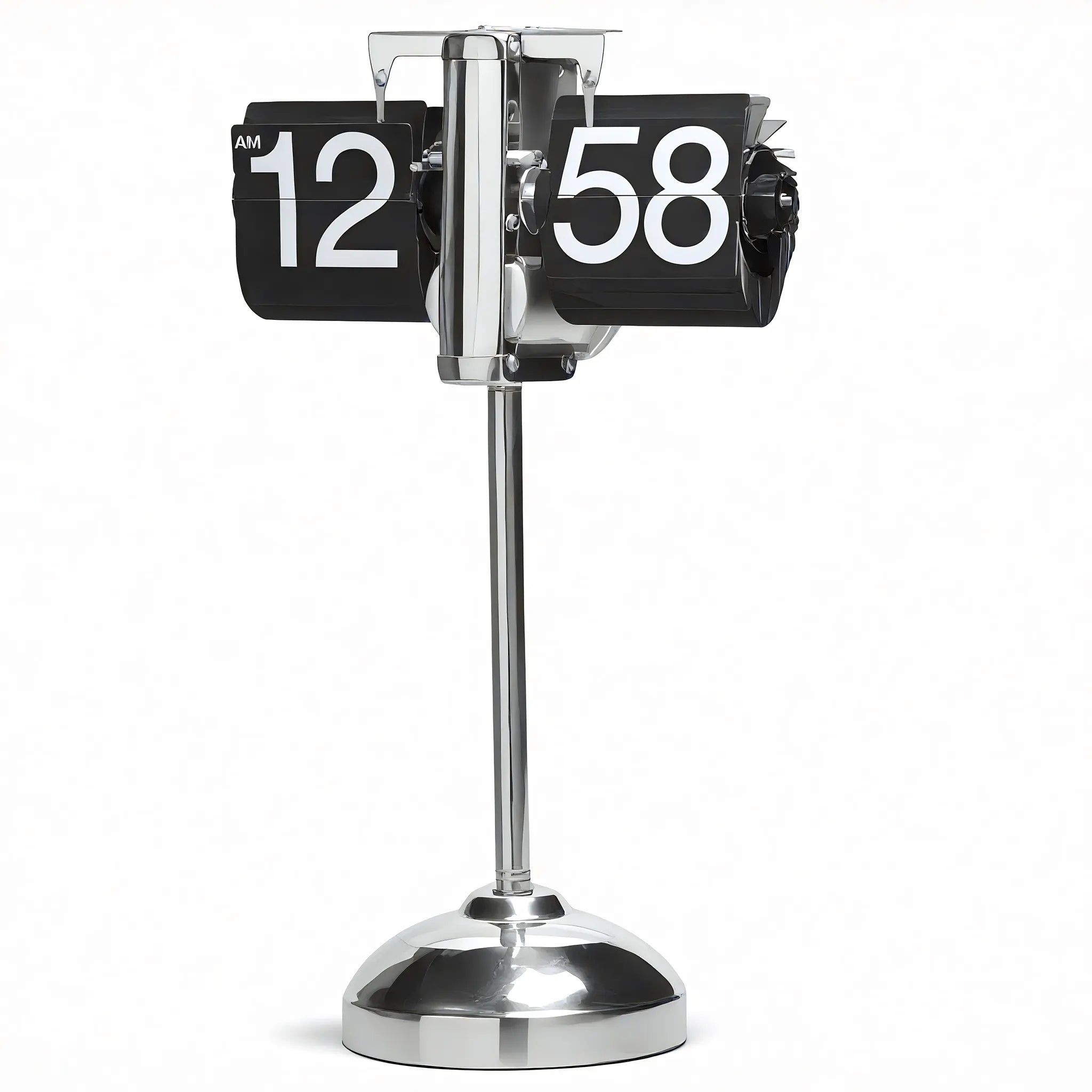 Timeless Ticker – Retro Flip Clock with a Modern Twist Aescraft Silver-Black(Retractable)