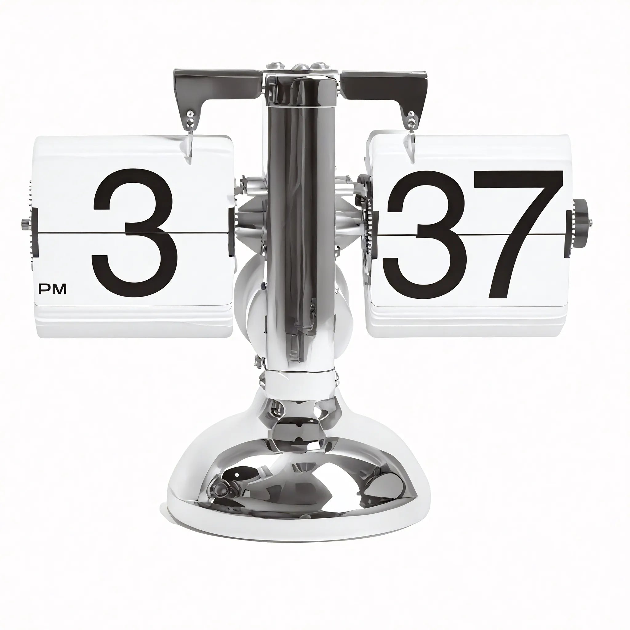 Timeless Ticker – Retro Flip Clock with a Modern Twist Aescraft Silver-White