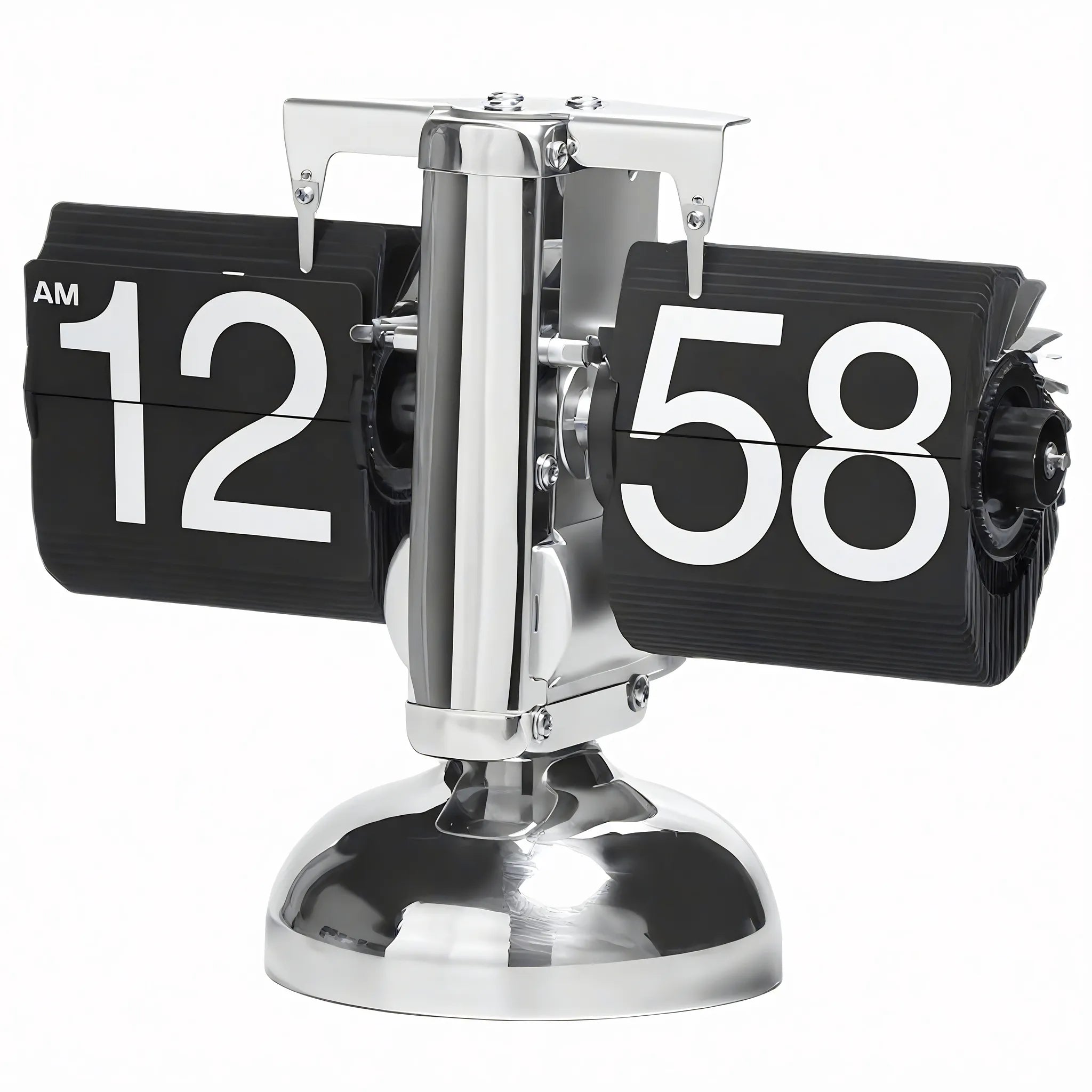 Timeless Ticker – Retro Flip Clock with a Modern Twist Aescraft Silver-Black