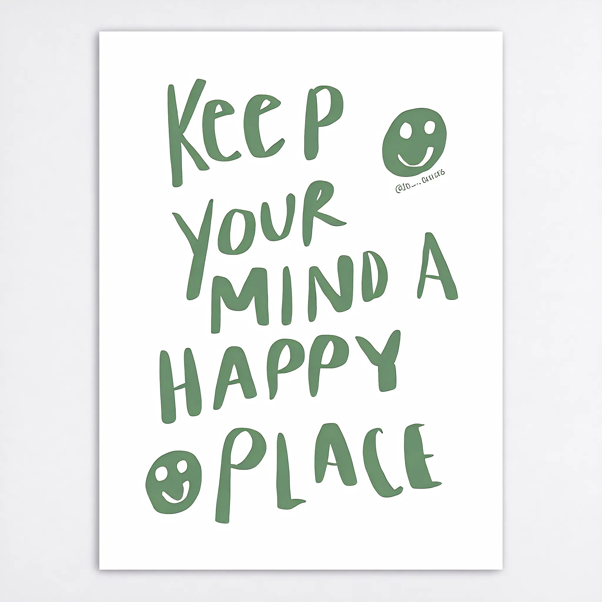 Verdant Visions – A Touch of Green Serenity Aescraft 4 Poster Only/20x25cm(8x10inch)