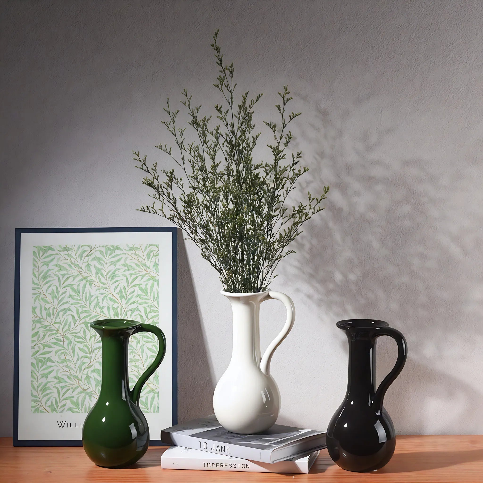 Vintage Charm Jug – Ceramic Pitcher Vase  Aescraft