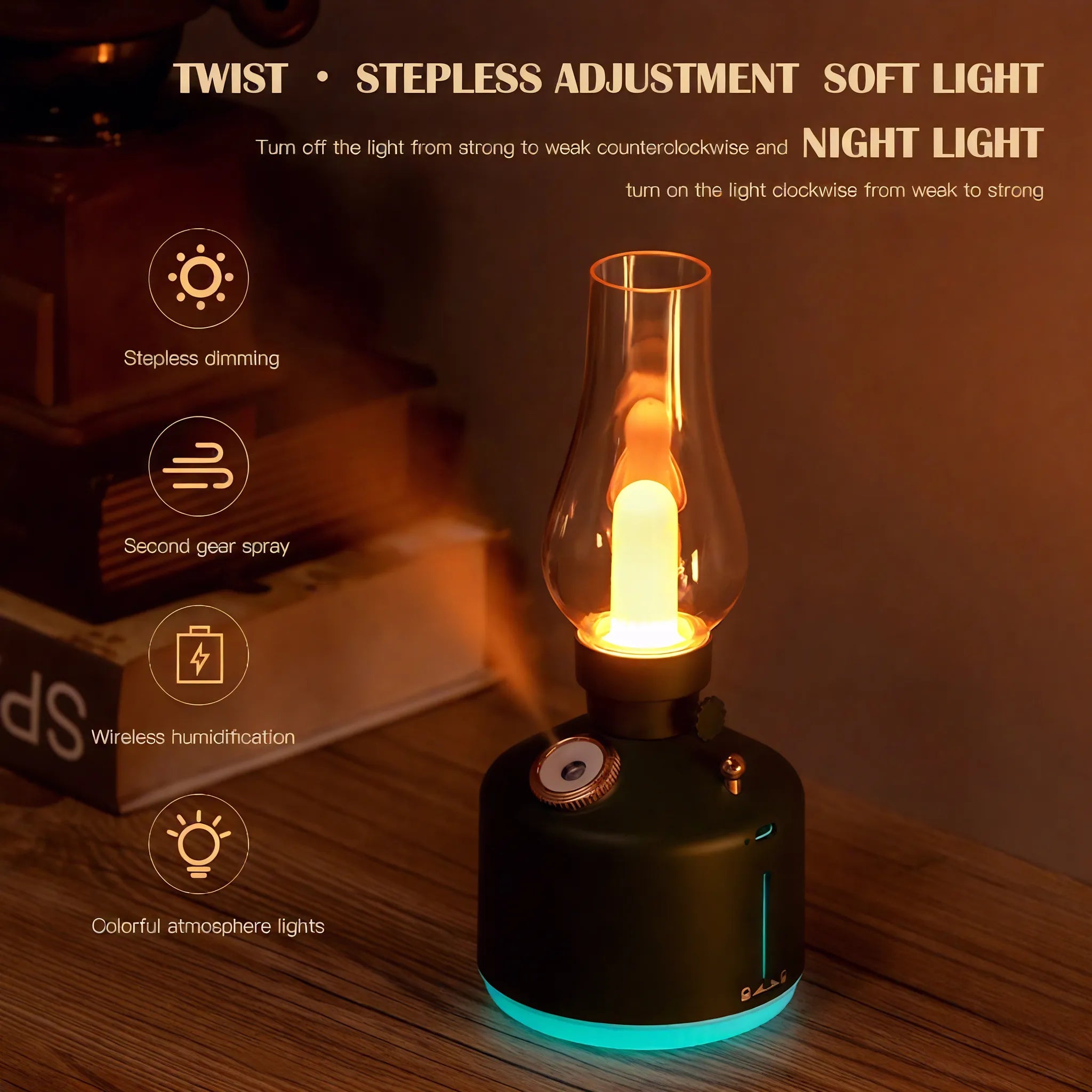 Vintage Glow Lamp Humidifier customized Aescraft