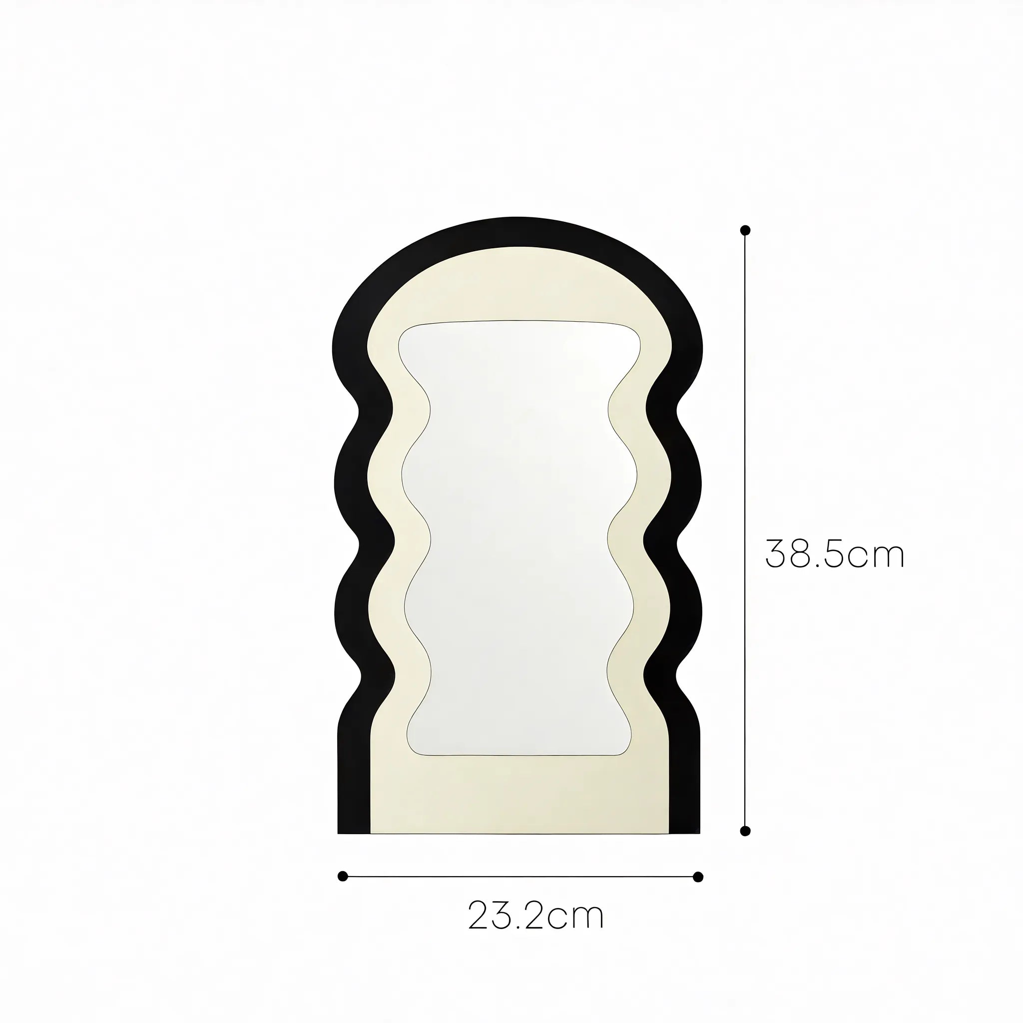 Wave Frame Tabletop Mirror Aescraft