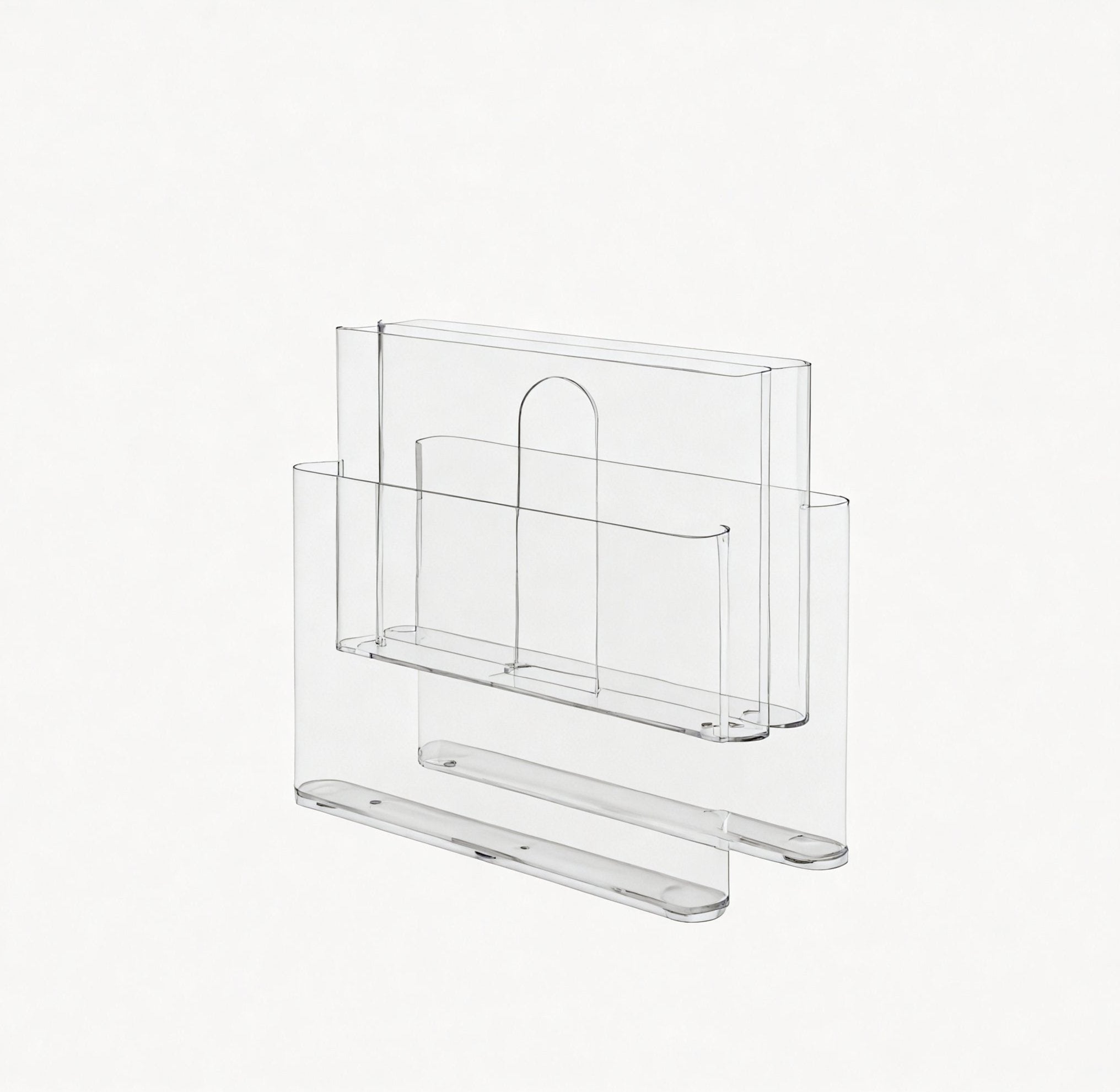 Waveform Magazine Holder – Stylishly Organized Aescraft Transparent