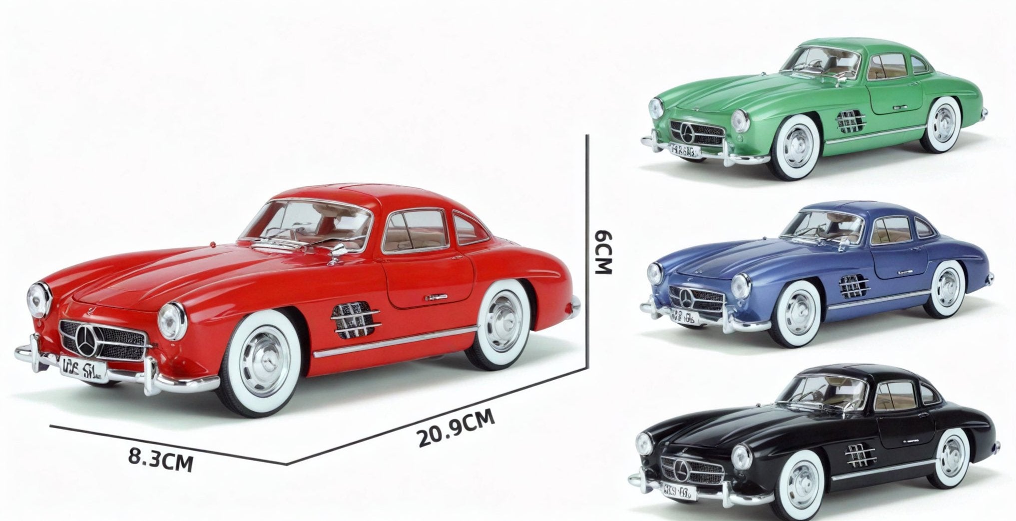 Wings of Timeless Elegance – 1:24 Mercedes-Benz 300SL Model Aescraft