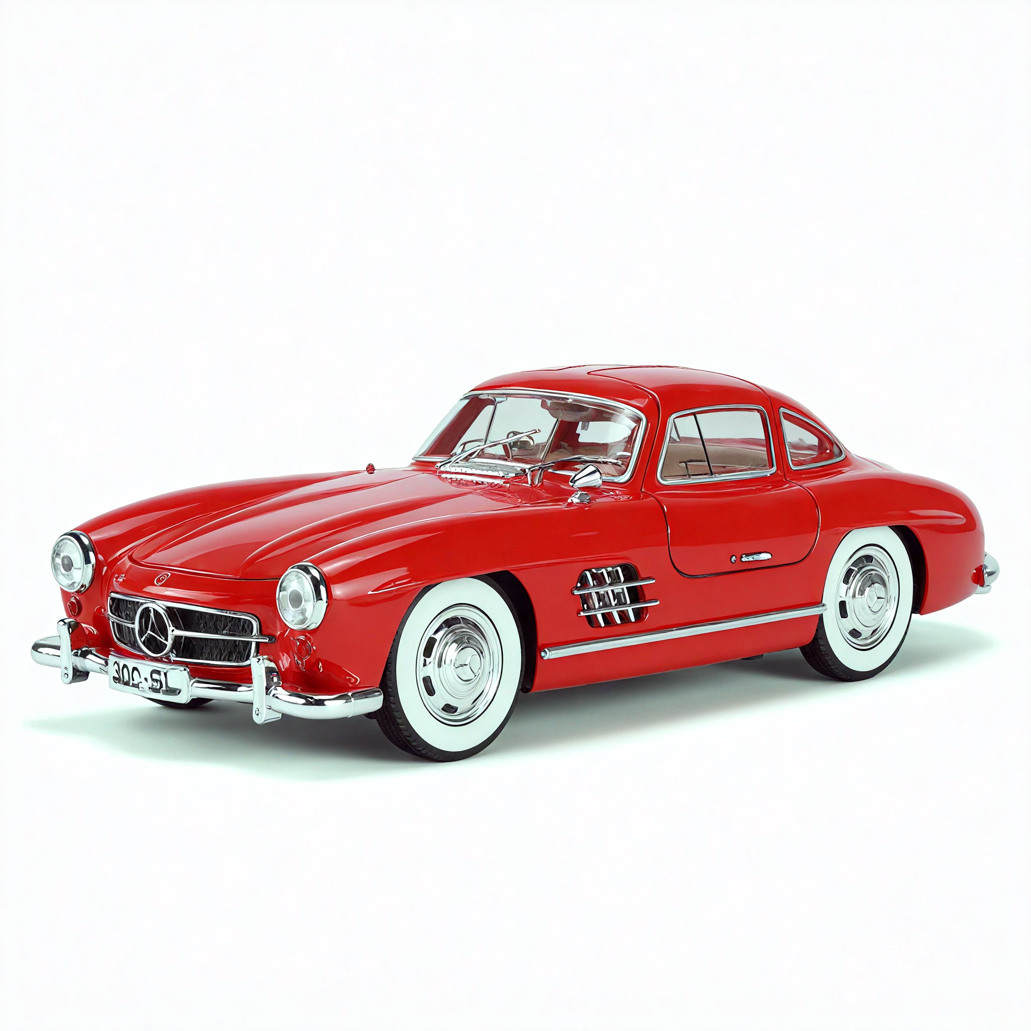 Wings of Timeless Elegance – 1:24 Mercedes-Benz 300SL Model Aescraft Red
