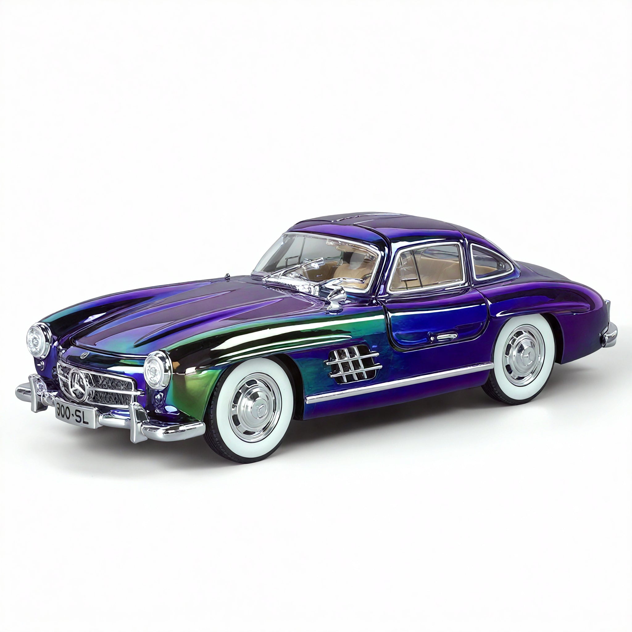 Wings of Timeless Elegance – 1:24 Mercedes-Benz 300SL Model Aescraft Purple