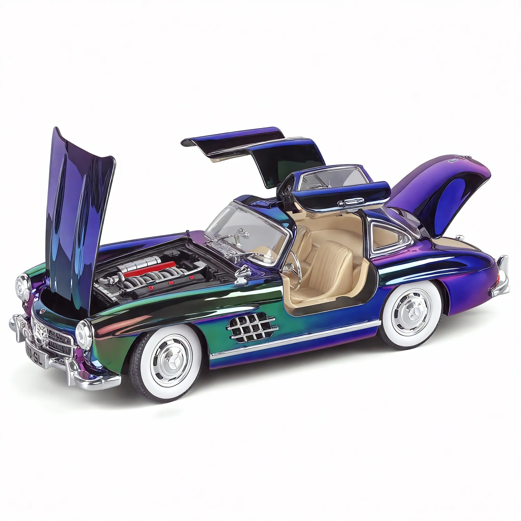Wings of Timeless Elegance – 1:24 Mercedes-Benz 300SL Model Aescraft